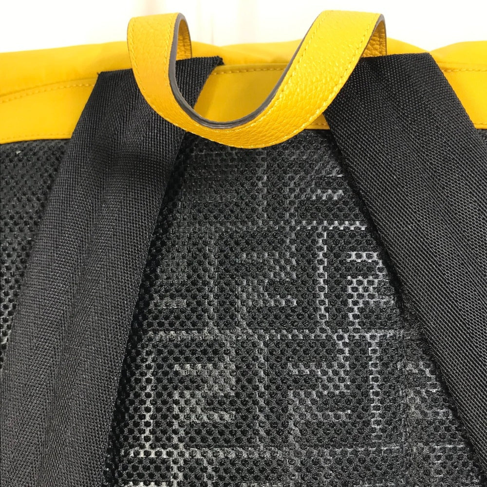 Fendi 7VZ066 backpack bag Backpack yellow — Like New