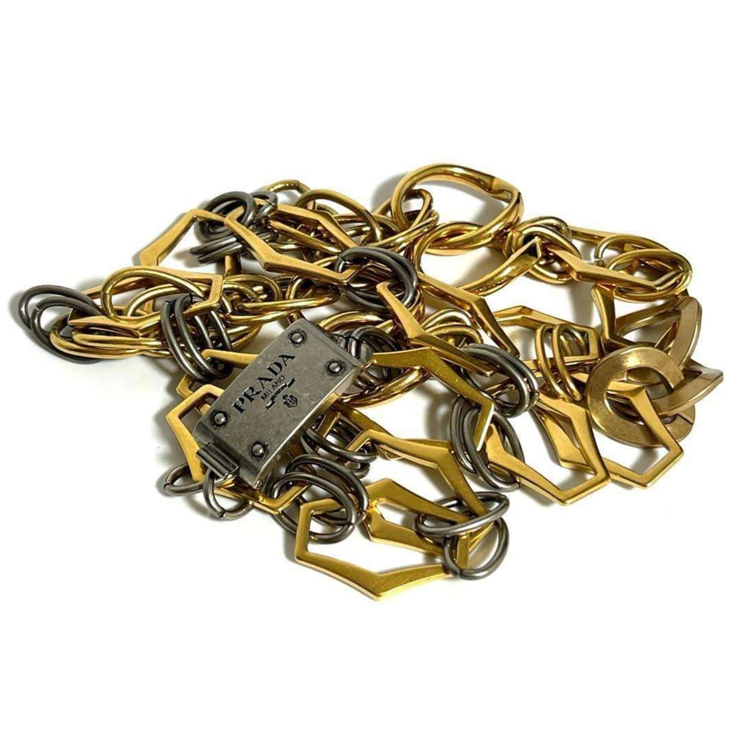 PRADA Men's and Women's Long Chain Necklace Pendant