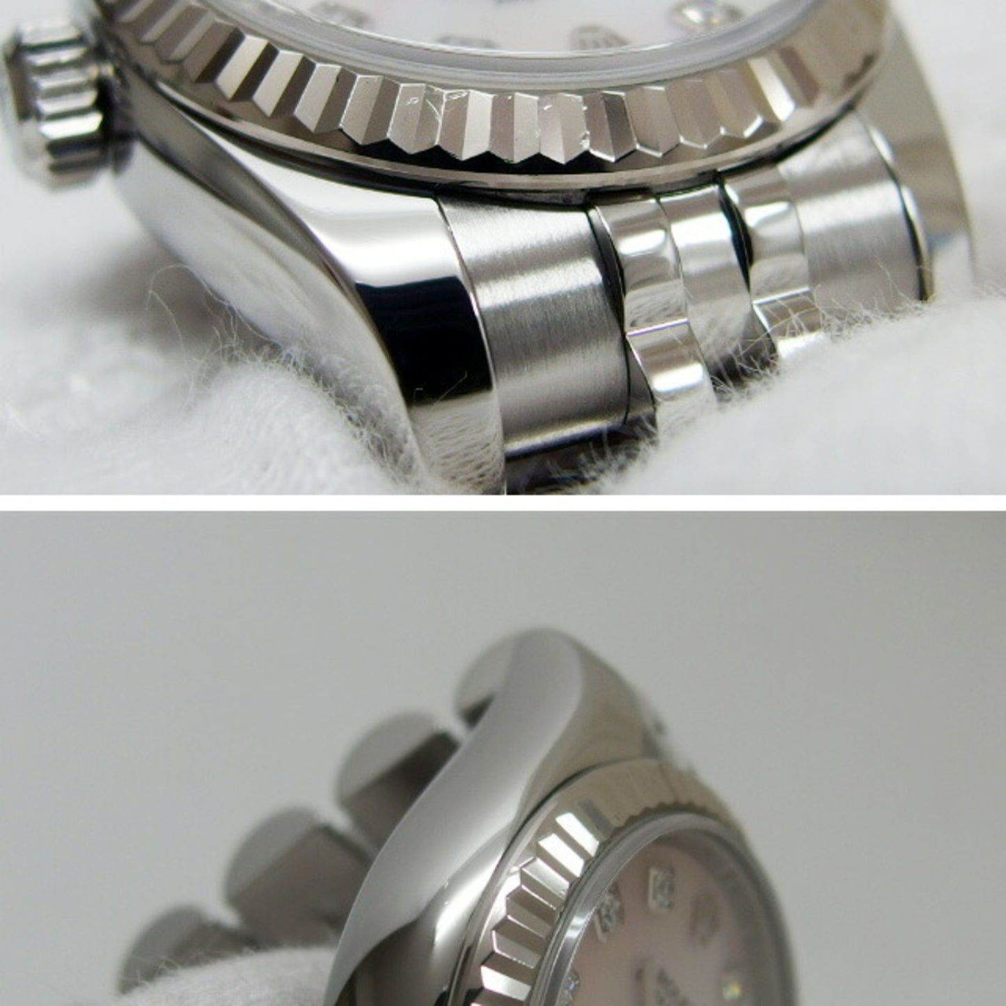 Rolex Datejust Black Shell 10P Diamond Women's Watch