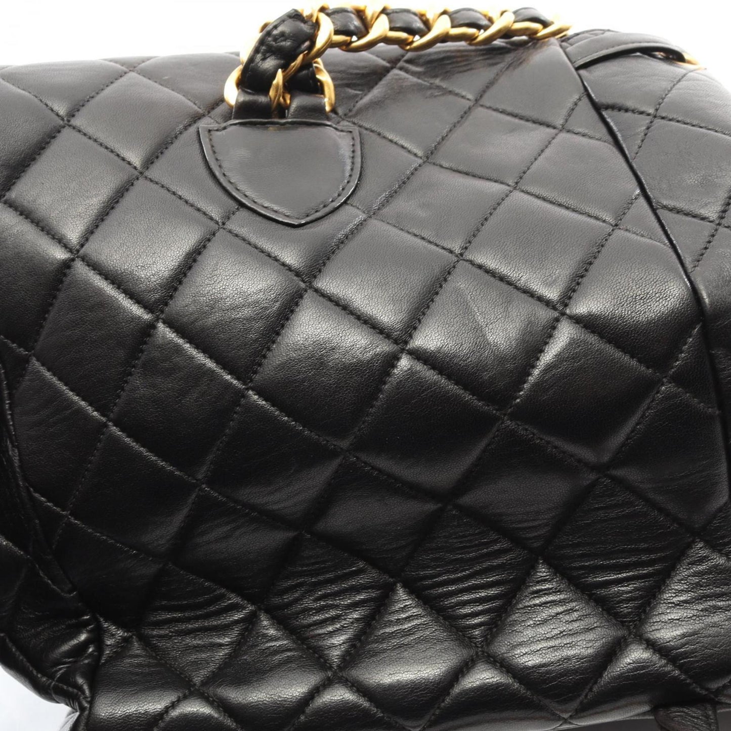 CHANEL Matelasse Backpack Bag in Lambskin Leather for Women, Black
