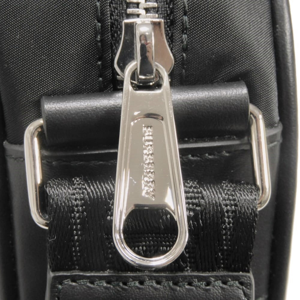 Burberry Paddy Logo Crossbody Shoulder Bag, Cotton Calfskin, Rubber Embossed Nylon, Black, 8049094, Men's — New - Store Return