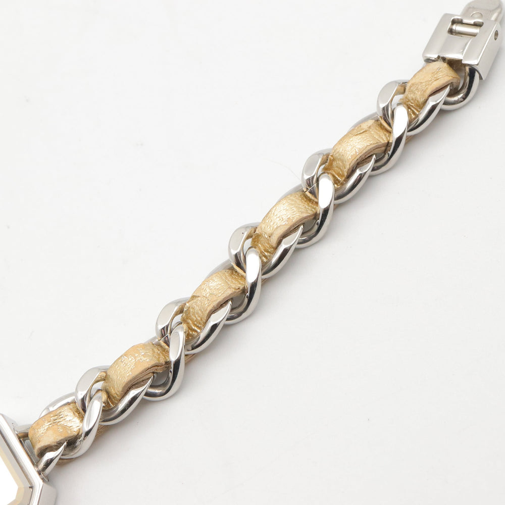 Chanel CHANEL Première Rock Watch, Stainless Steel, Leather Strap, Ladies, Gold Tone, Mirror Finish, H5583 — Very Good