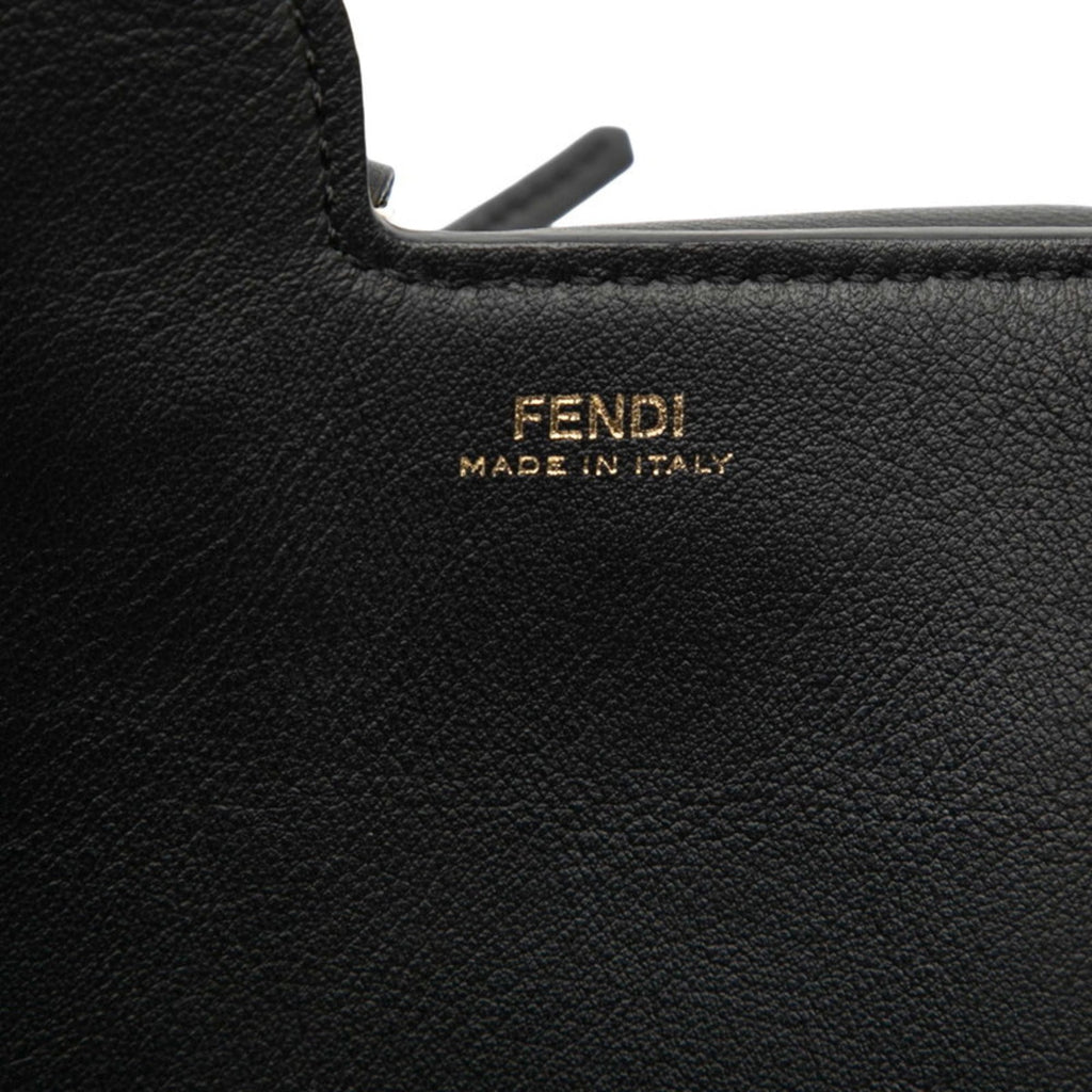 Fendi Mini Bag 3-Pocket Shoulder 8BS025 Black Leather Women's FENDI