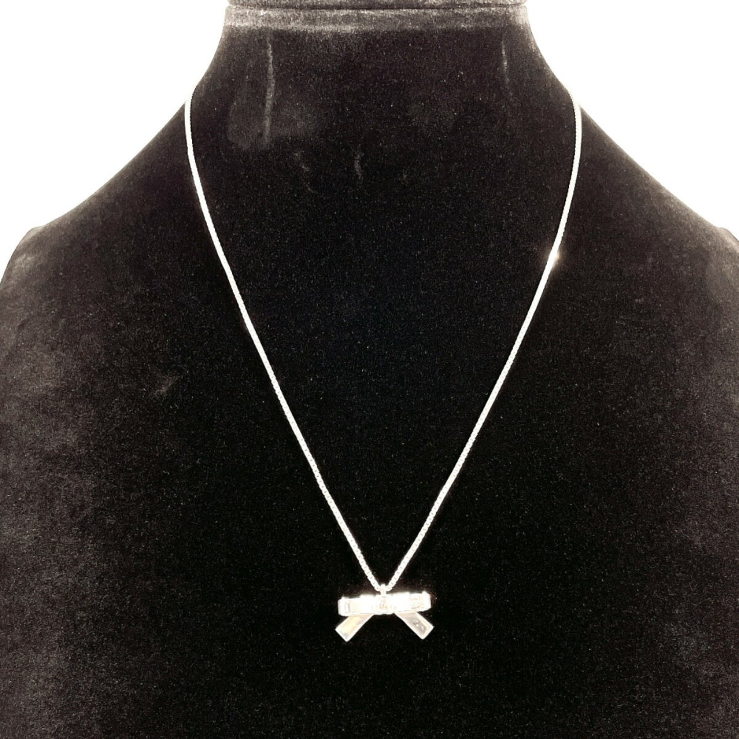 GUCCI Ribbon Necklace, 925 Sterling Silver, Women's