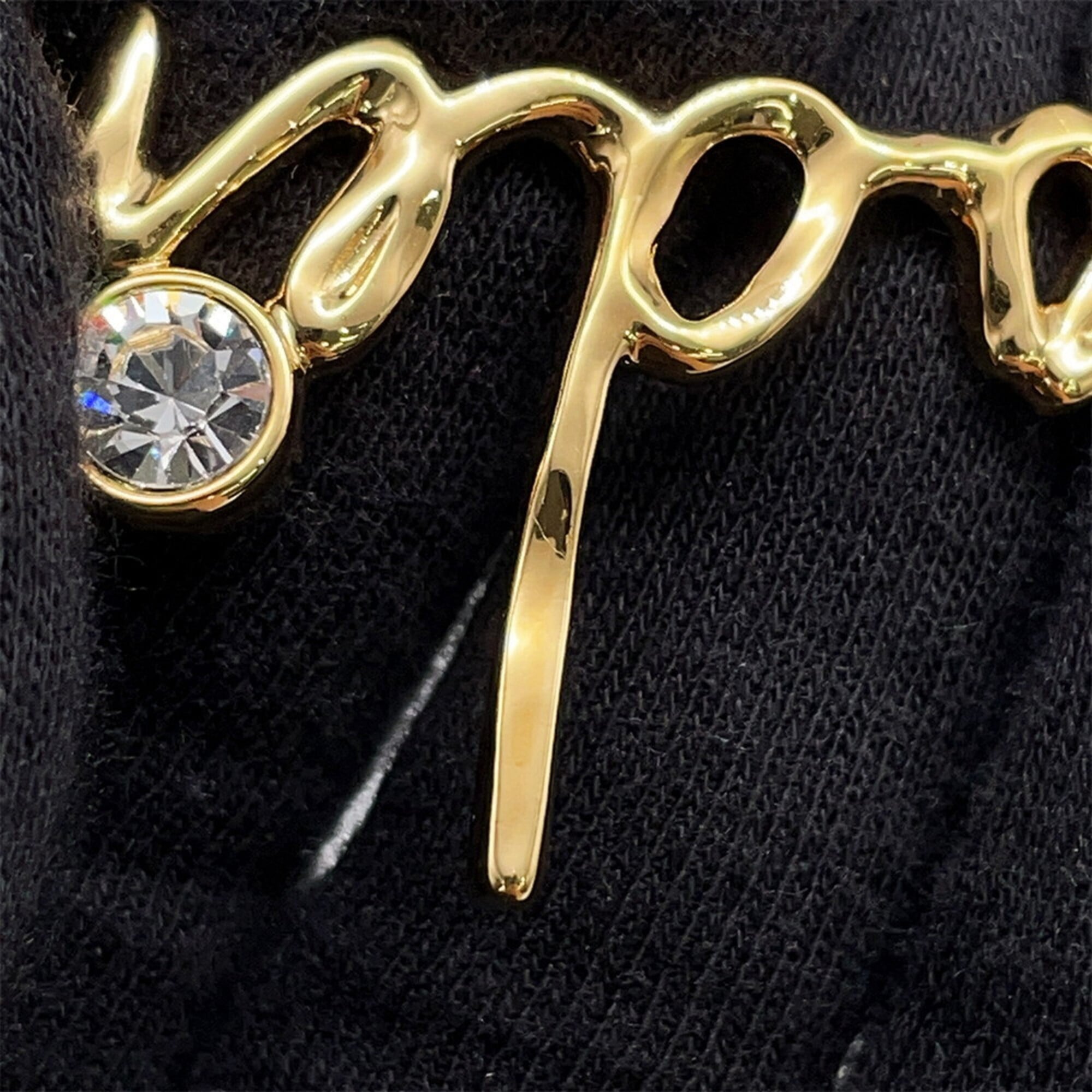 Chanel Necklace I LOVE COCO Coco Mark Rhinestone I24 S ABD430 CHANEL Long NECKLACE — Like New