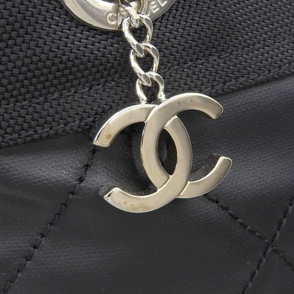 Like new CHANEL Paris-Biarritz PM A34208 with seal, 1 hand tote bag, coated canvas, black — Like New