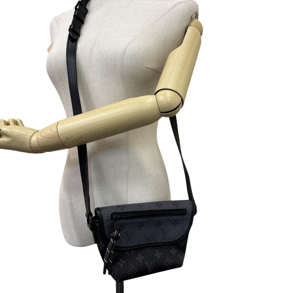 LOUIS VUITTON M12636 Pulse Wearable Wallet Pochette Smartphone Shoulder Bag, Monogram Eclipse, Black — New - Store Return