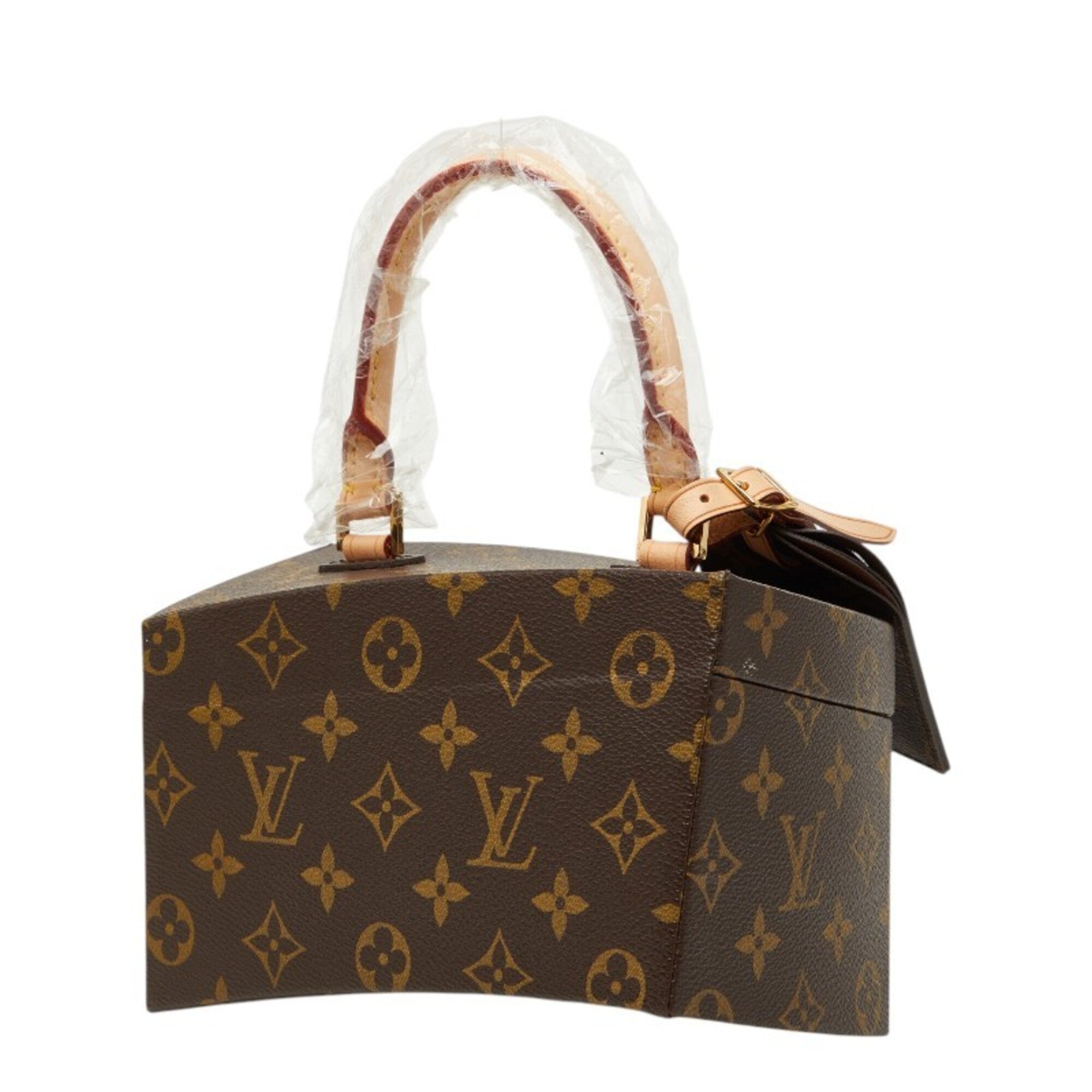 Louis Vuitton Twisted Box Shoulder Bag, Brown Leather, Women's LOUIS VUITTON — Like New