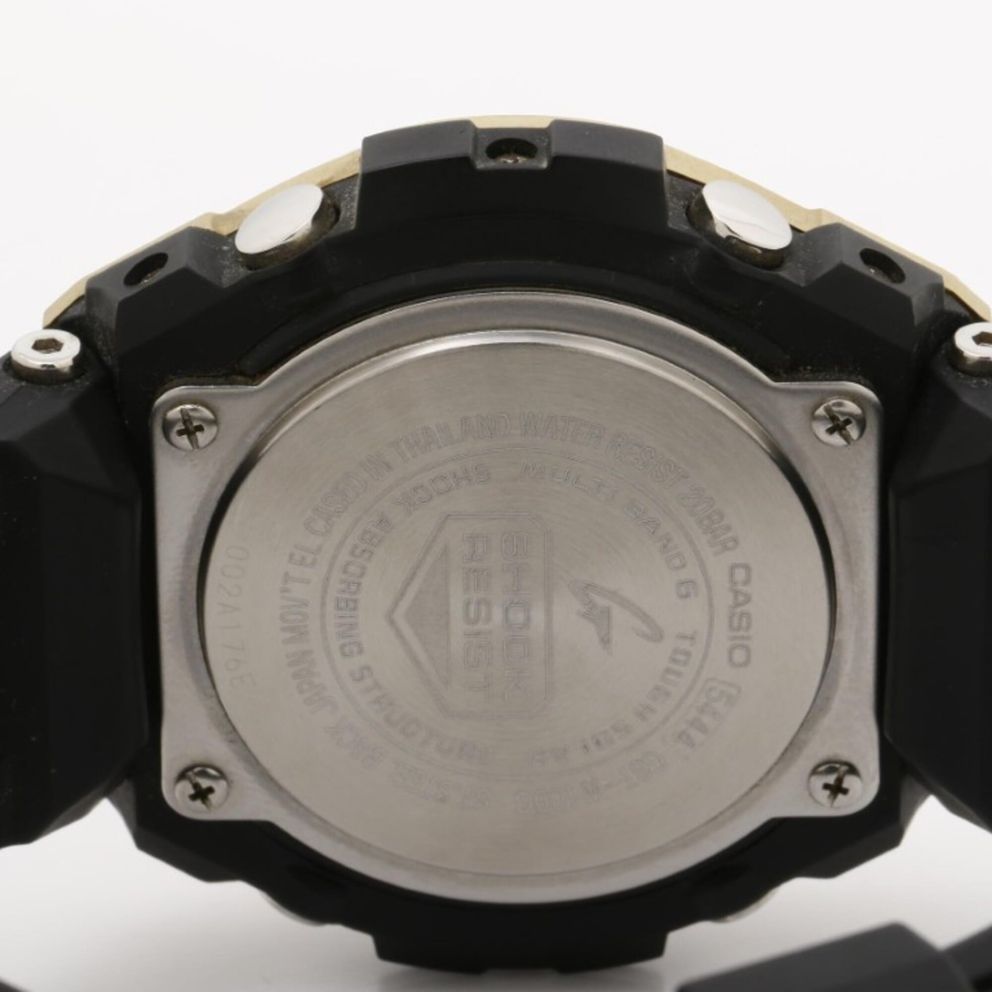 CASIO G-SHOCK G-STEEL GST-W100 Series GST-W100G Black Resin/Stainless Steel Men's Watch — Very Good