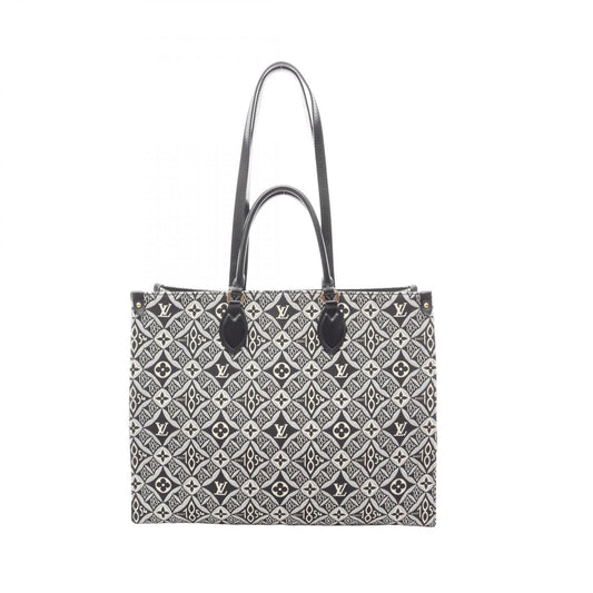 Louis Vuitton On the Go GM Since 1854 Tote Bag, Canvas and Leather with Monogram Jacquard, Women's, Gray Black, M57207