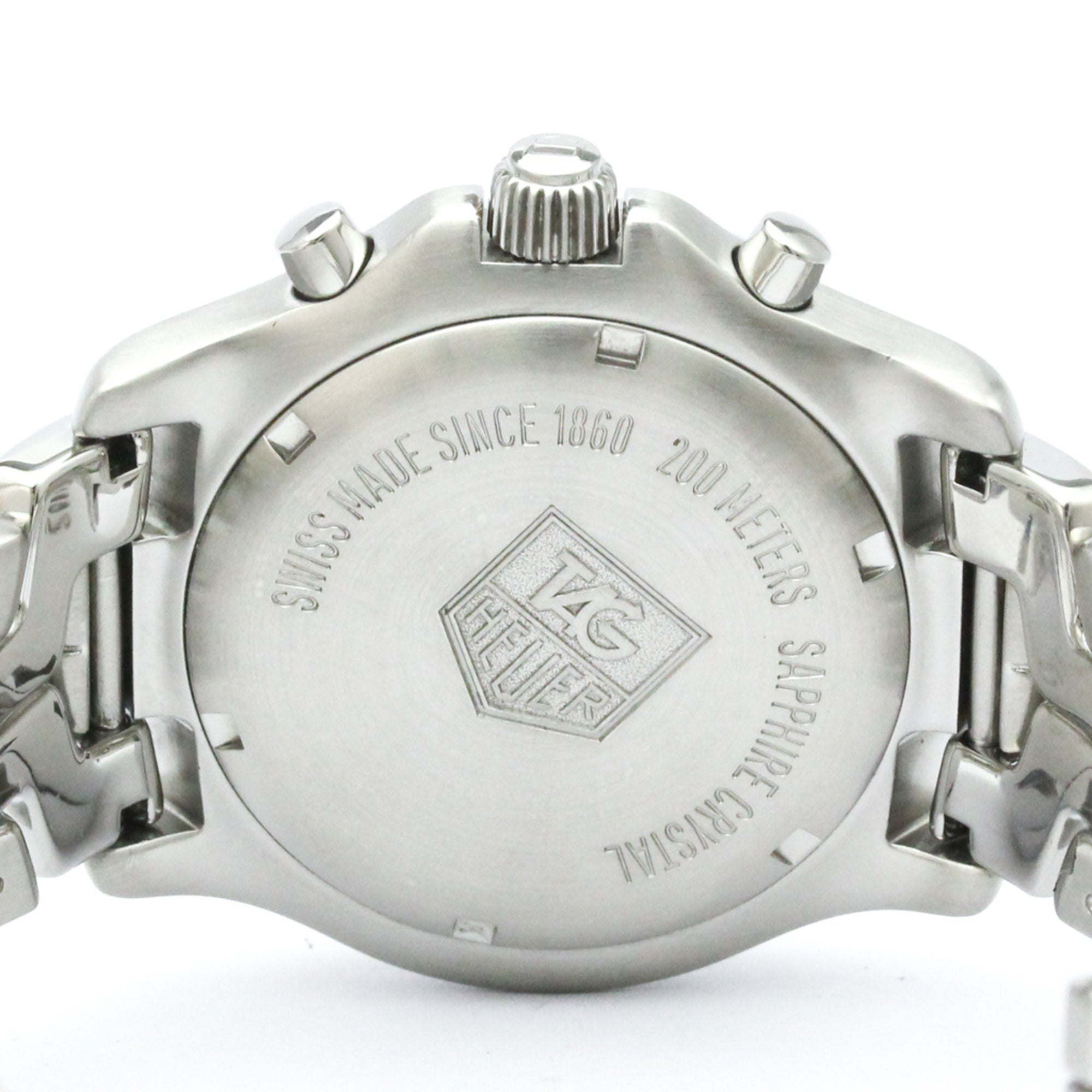 TAG HEUER Link Chronograph Steel Quartz Mens Watch CT1112 Polished — Very Good