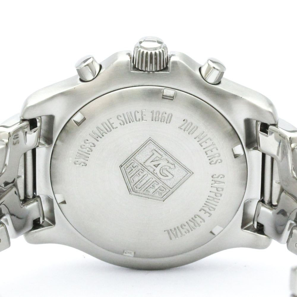 TAG HEUER Link Chronograph Steel Quartz Mens Watch CT1112 Polished — Very Good