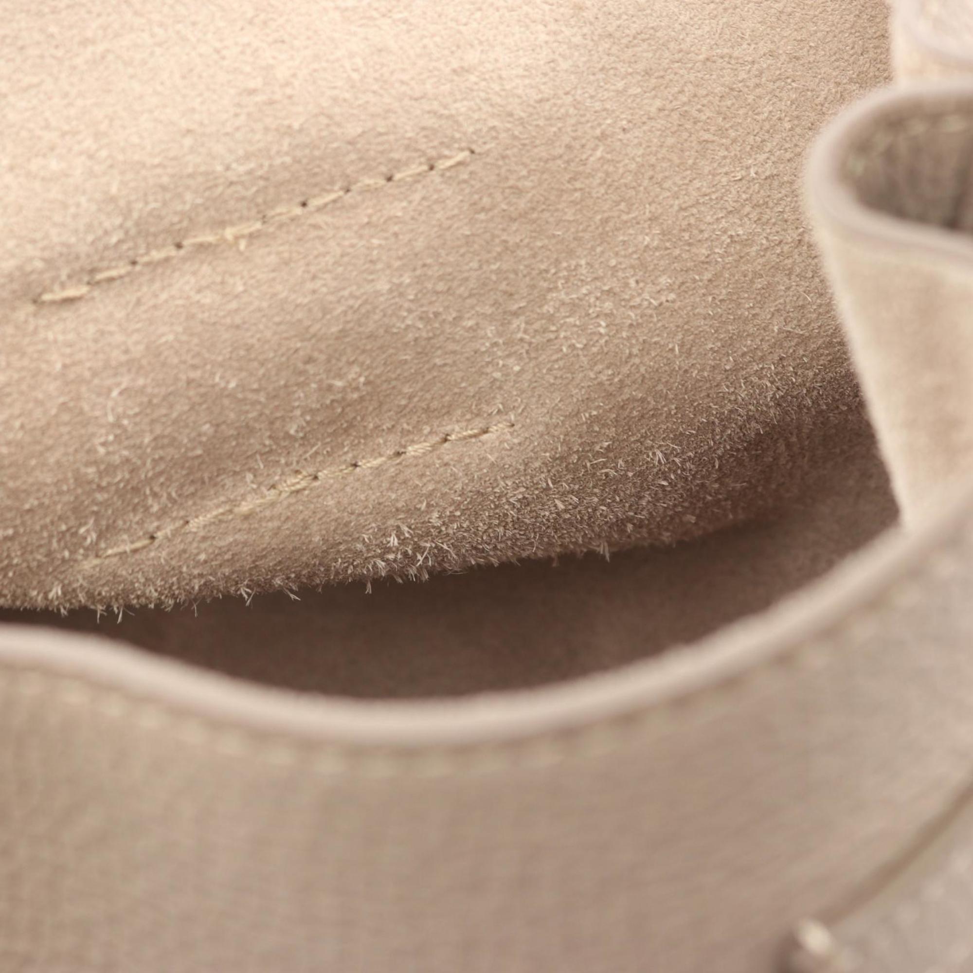 Celine Big Bag Bucket Handbag Leather Women's Beige