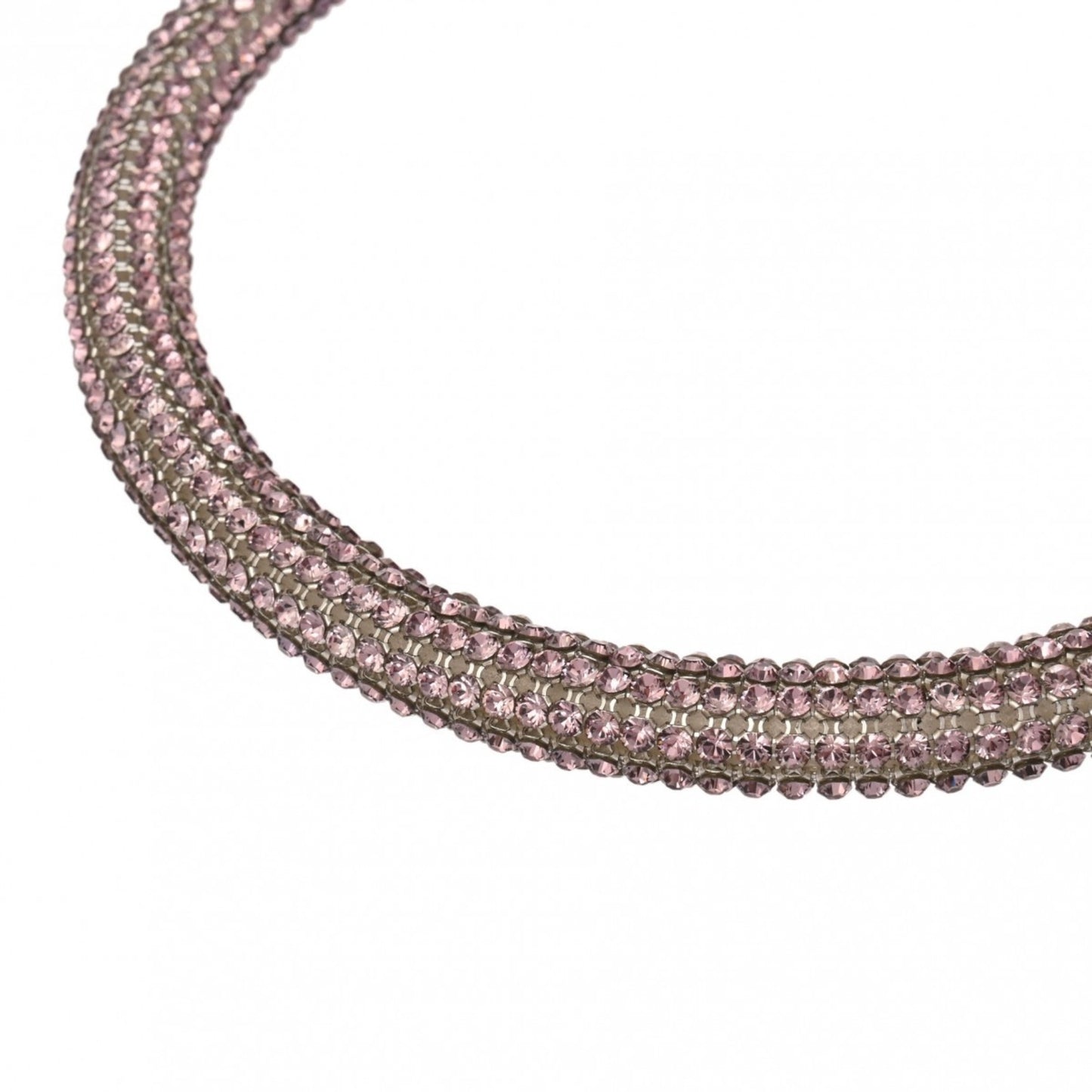CHANEL Rhinestone Necklace 2017 Model Pink Women's Choker