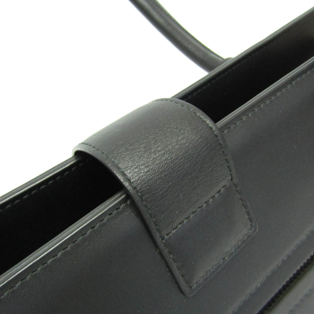 Salvatore Ferragamo Gancini DY-21 E525 Women's Leather Tote Bag Black — Like New