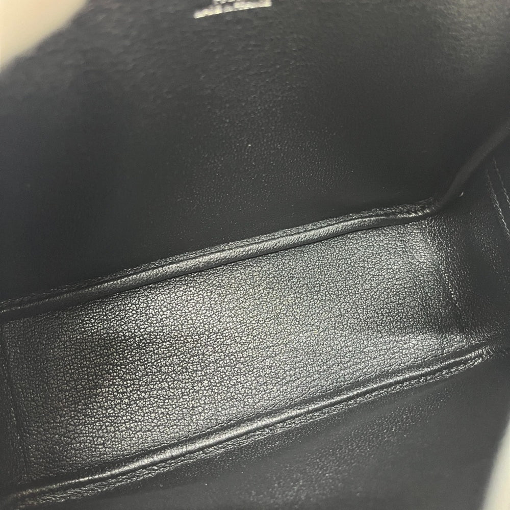 HERMES H086559CK Plume Mini Black Bag Handbag Chevre Mysore Women's Noir — New - Store Return