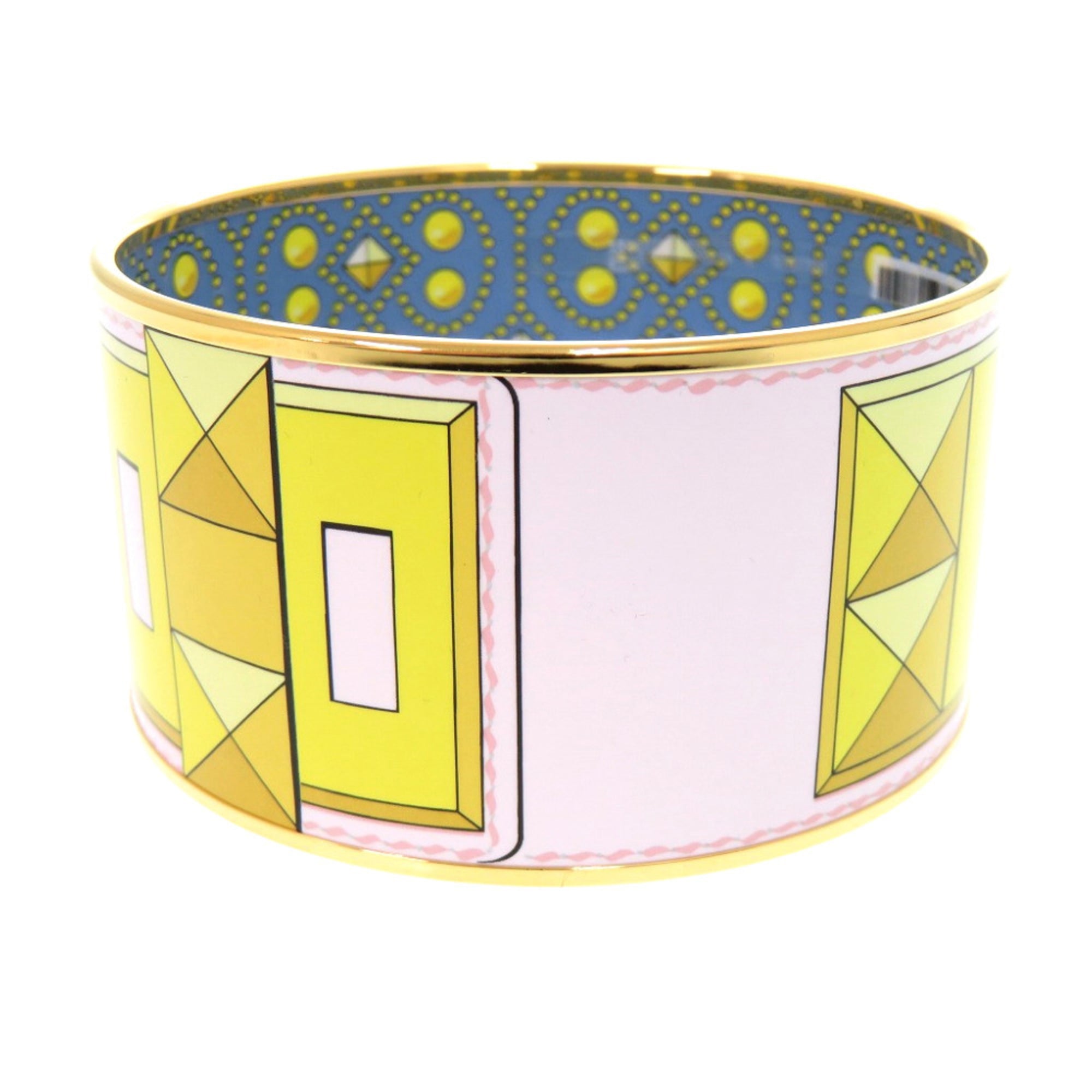 Hermes EMAGLE GM Collier de Chiens Yellow Bangle 1508 HERMES — Like New