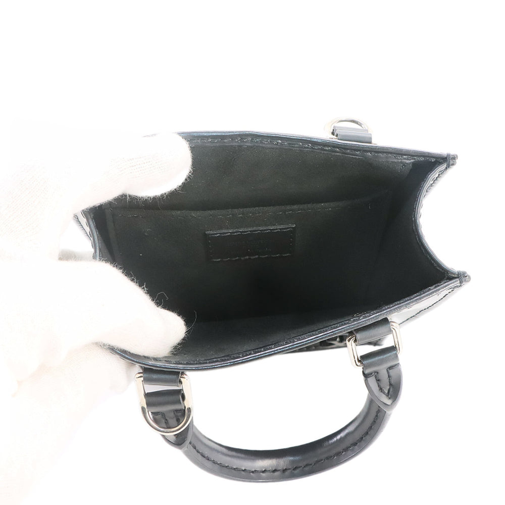 Louis Vuitton Epi Petite Sac Plat 2-way Hand/Shoulder Handbag Leather Noir M69441 — Like New