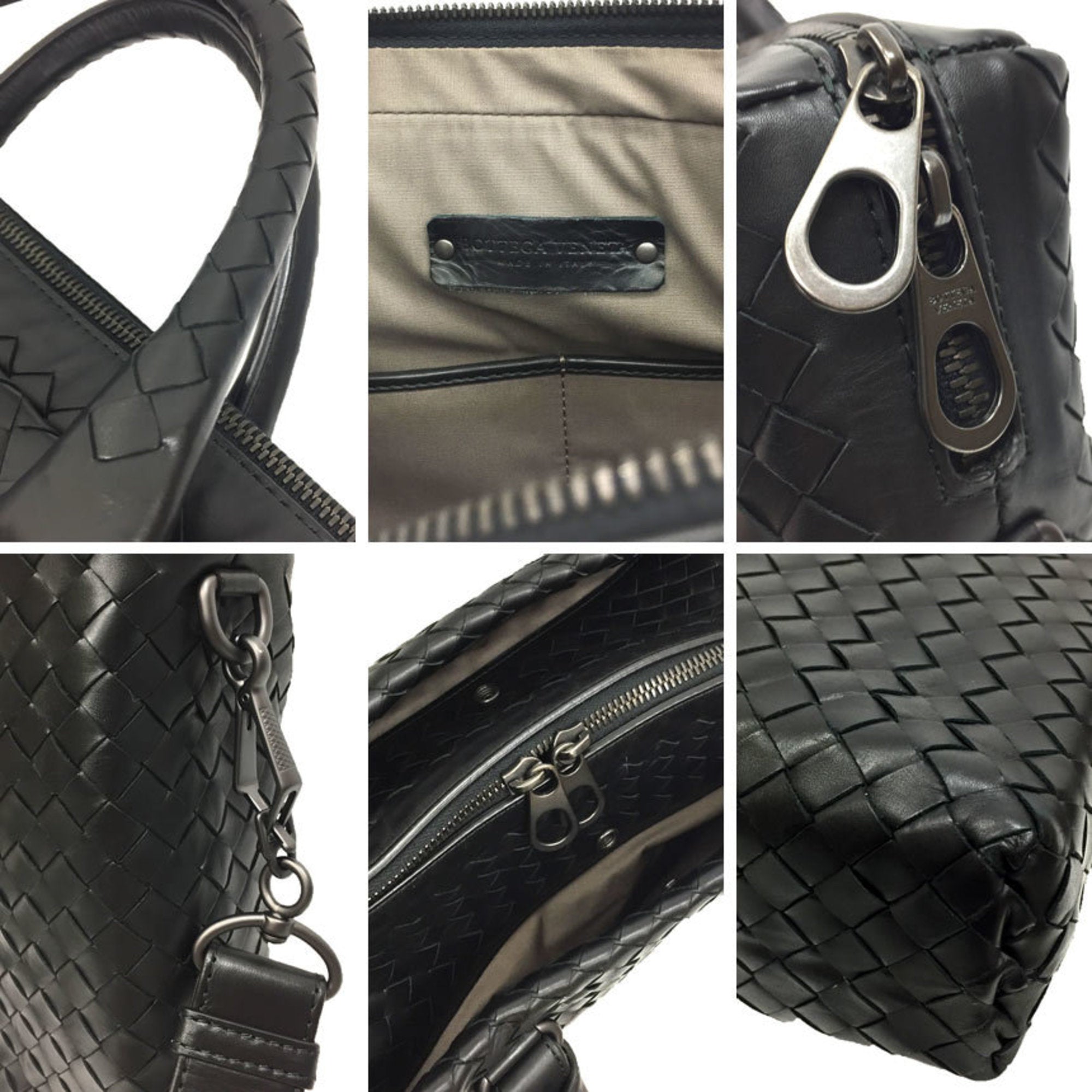 BOTTEGA VENETA Intrecciato Leather Bag 354386 VQ131 Genuine Men's — Like New