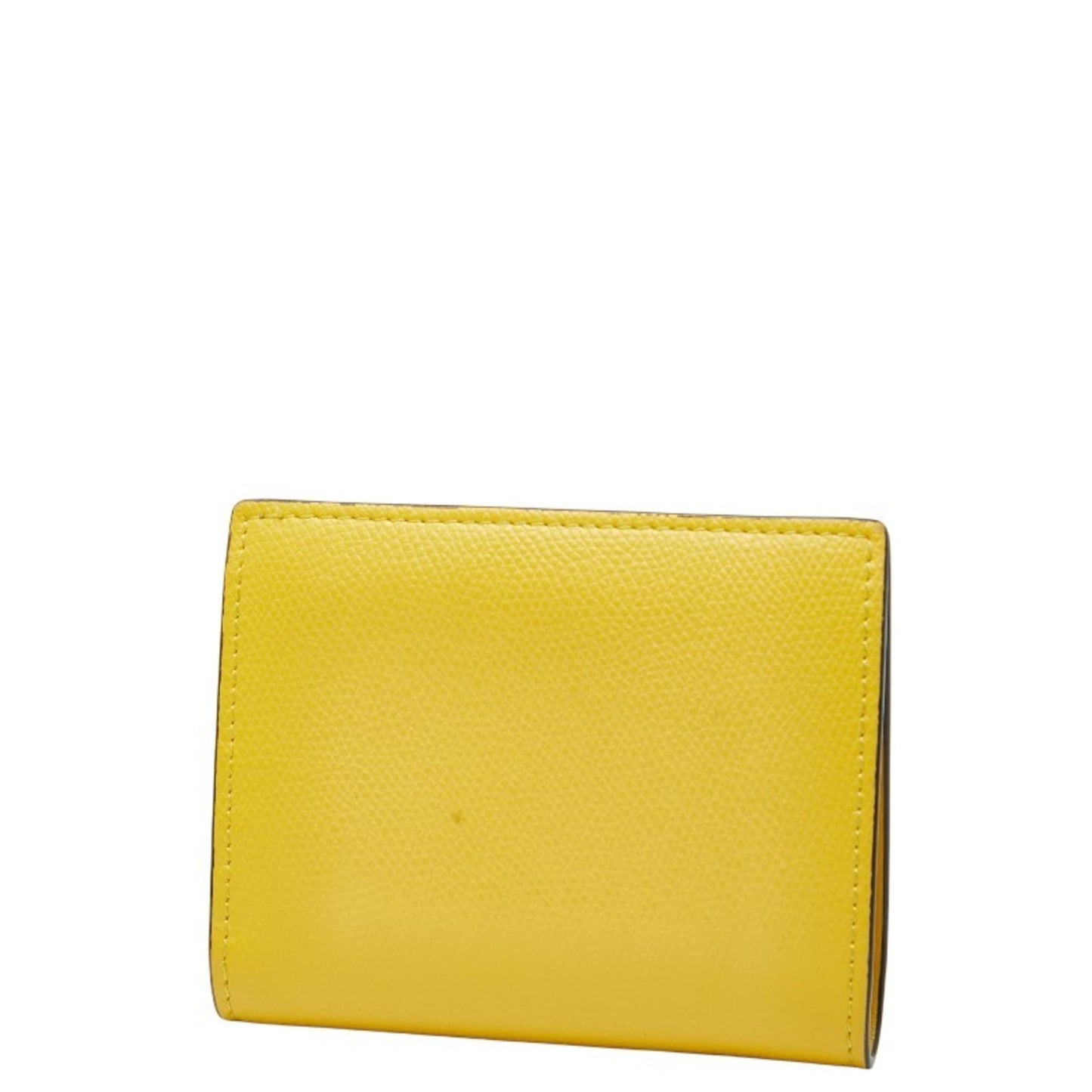 Fendi F Is Bifold Wallet 8M0387 Yellow Leather Women's FENDI