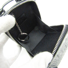 Louis Vuitton Leather Handbag Charm Silver,Black Pochette Soft Trunk Backpack M01392 — Like New