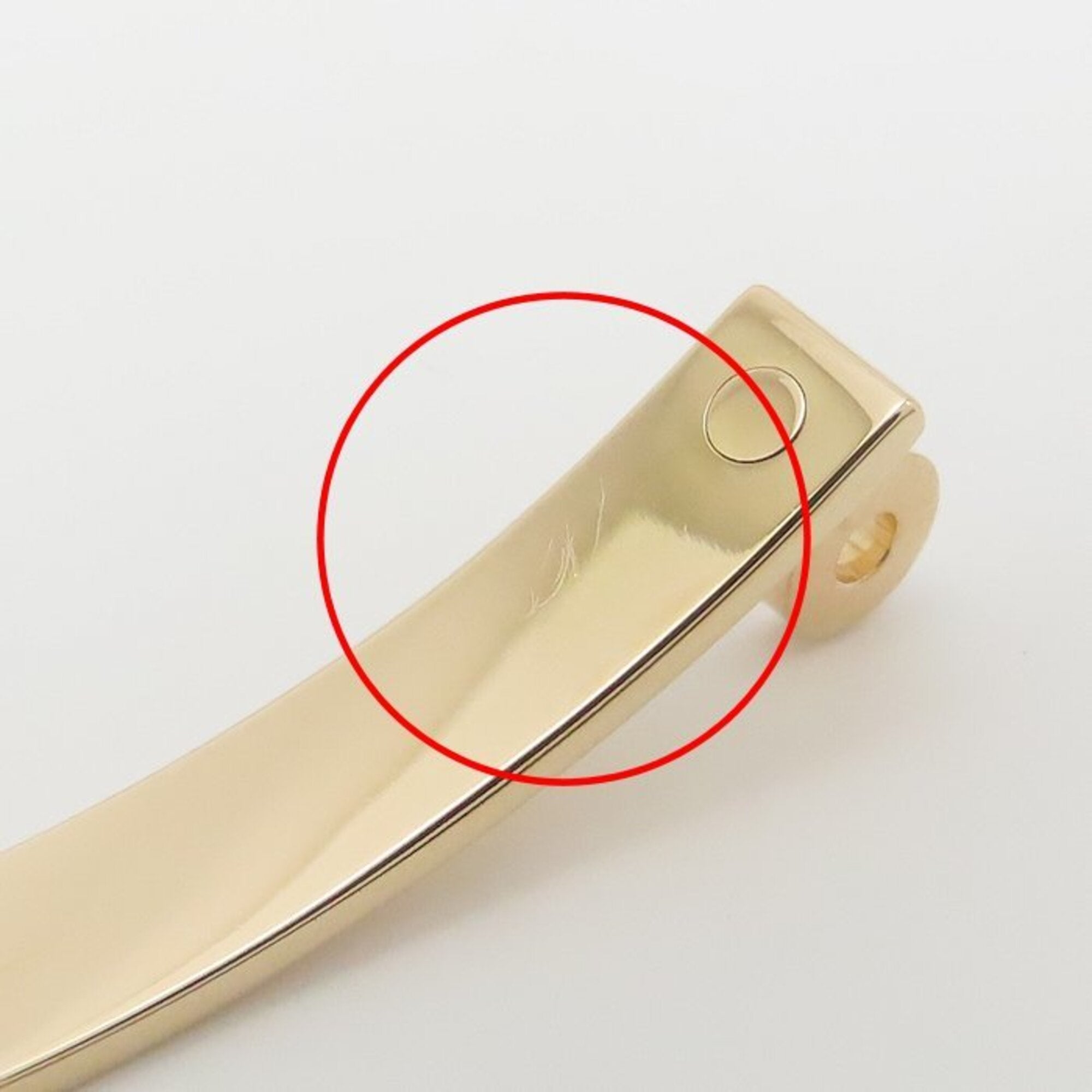 HERMES Kelly PM Bangle with Diamonds, 18K Pink Gold, Women's, H110013B00SH 295306 — Like New