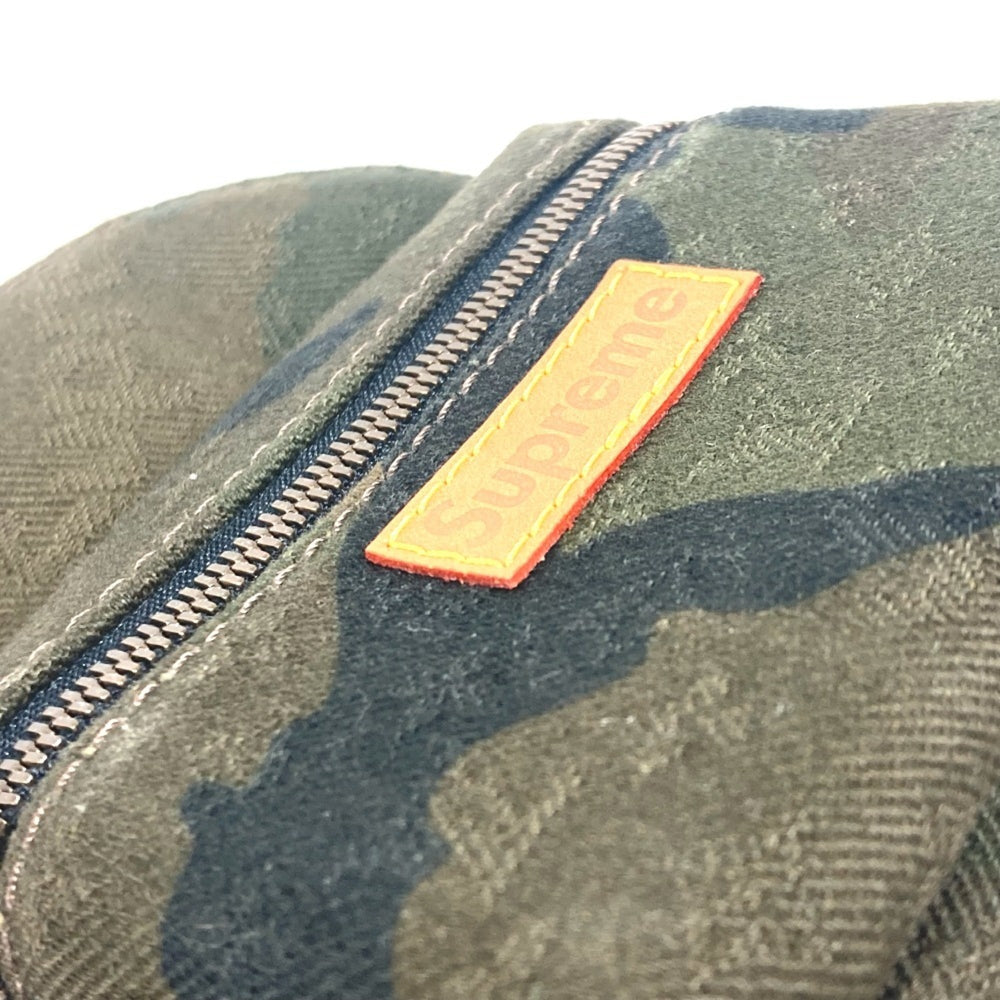 LOUIS VUITTON M44201 Supreme Collaboration Apollo Backpack Nano Bag Charm Rucksack Camouflage Keychain Canvas Men's Women's Green — Like New