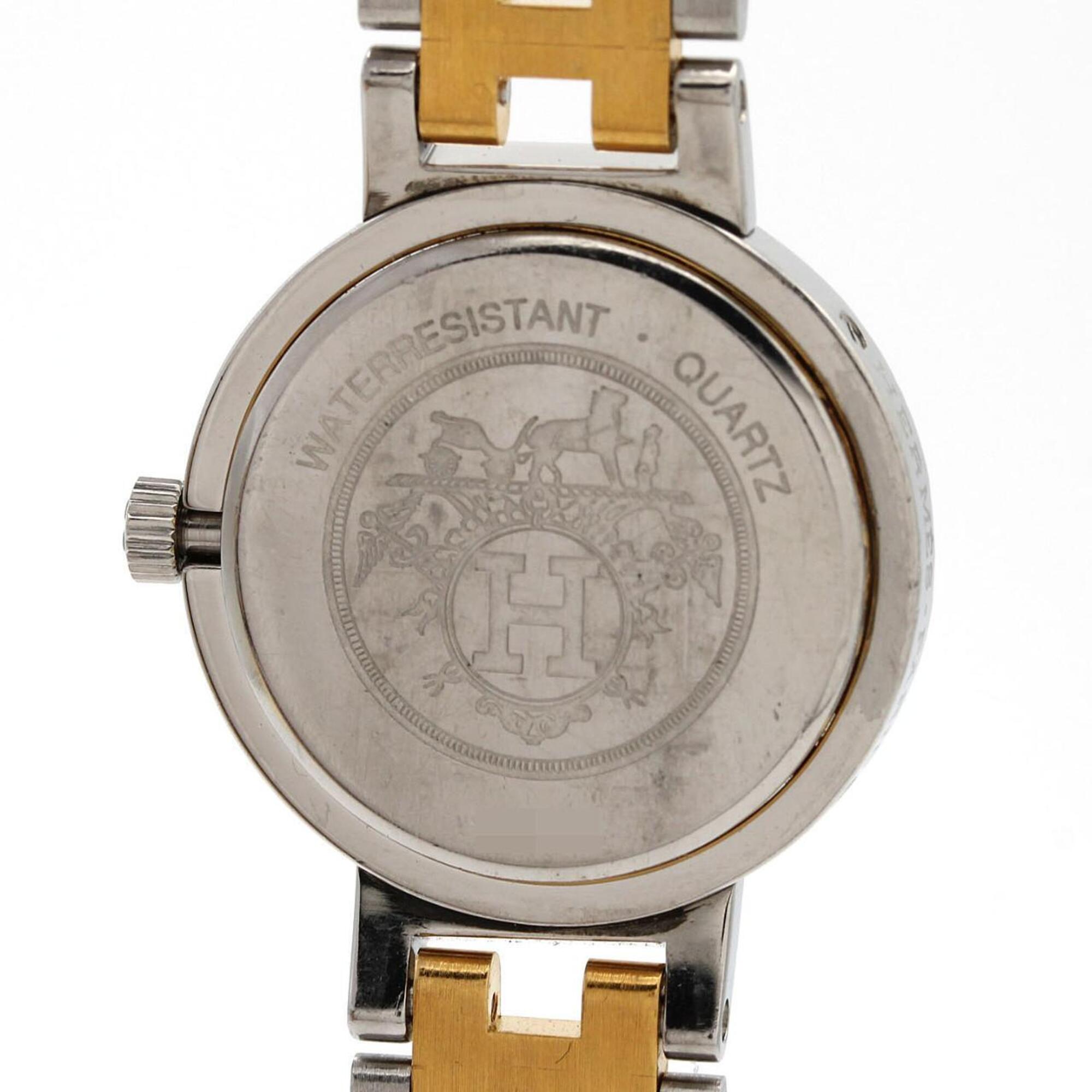 Hermes Clipper Combination SSxGP Quartz Watch — Good