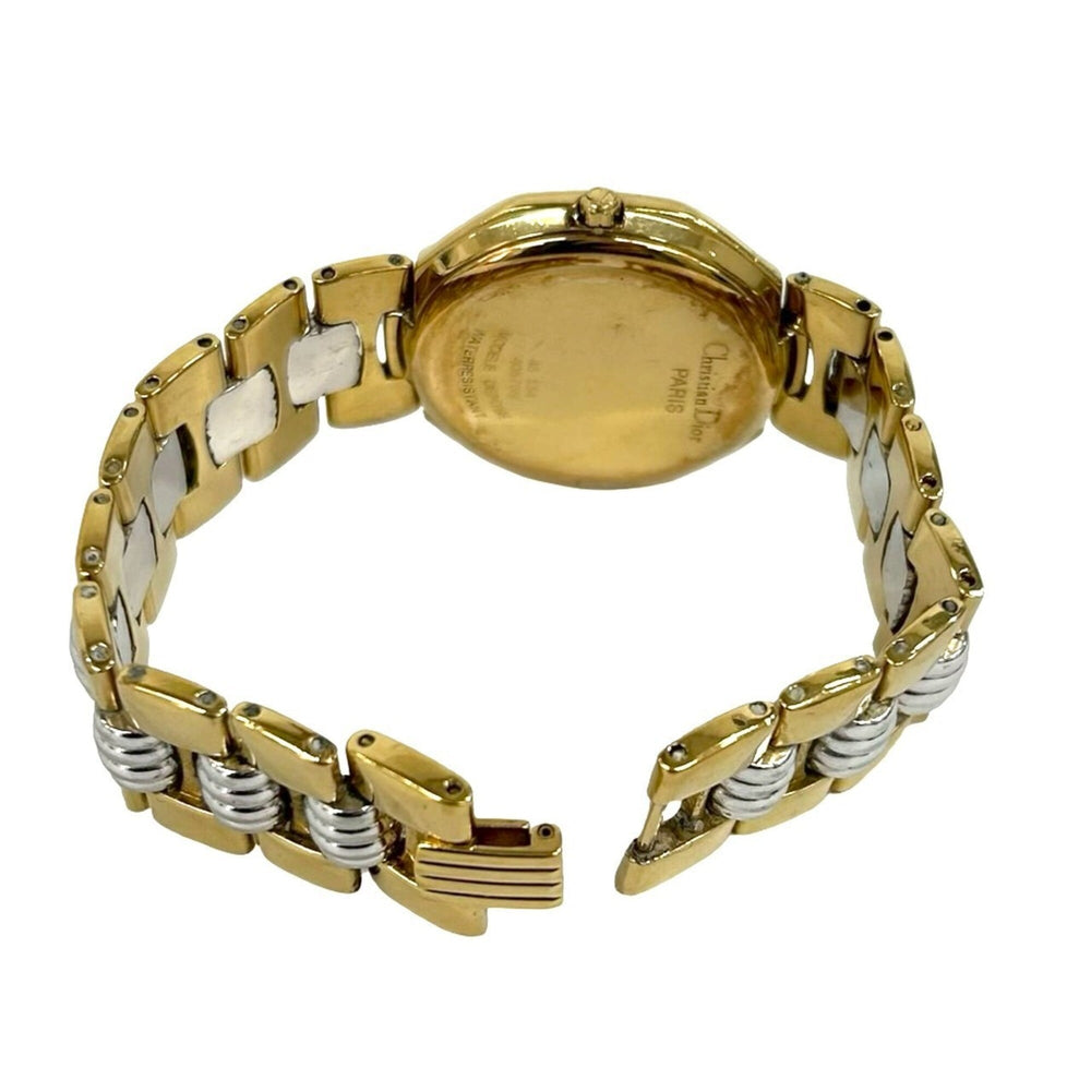 Christian Dior Vintage Octagon Stainless Steel Quartz Wristwatch Gold 31990 — Good