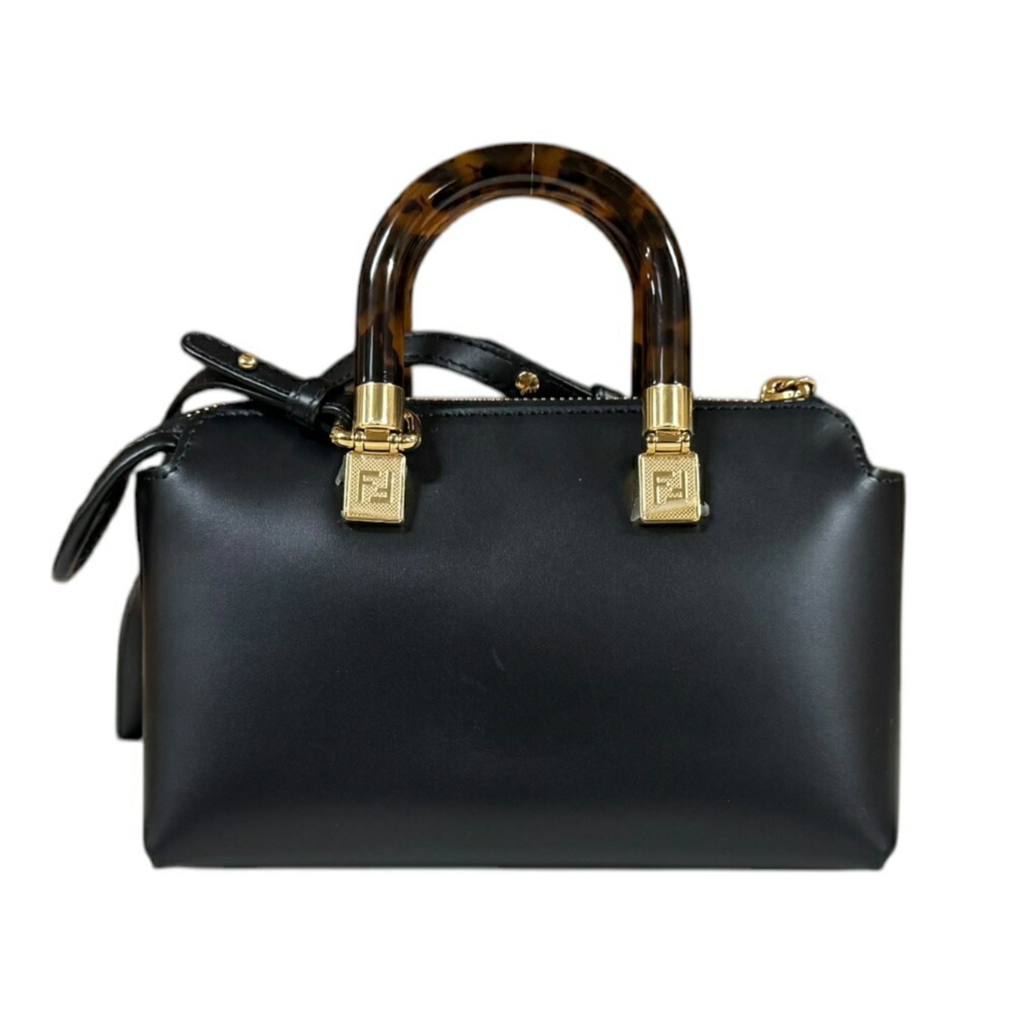 Fendi By The Way Shoulder Bag Leather 8BS067 Black Women's FENDI 2way