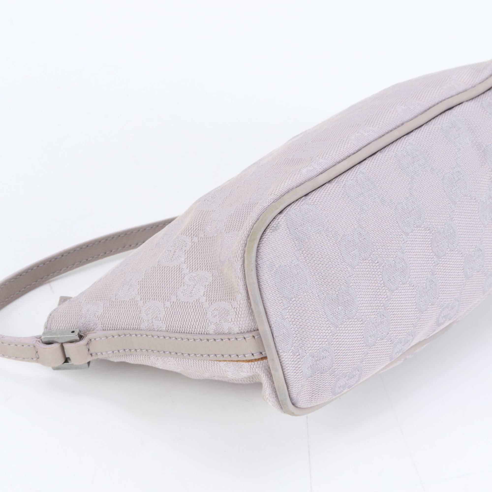 Gucci GG Canvas Accessory Pouch 07198 Leather Handbag for Women