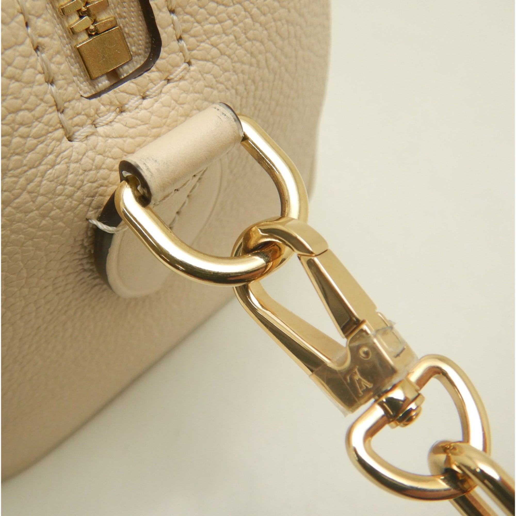LOUIS VUITTON Monogram Empreinte Speedy Bandoulière 20 M58954 Handbag, Cream, Women's 254135 — Like New