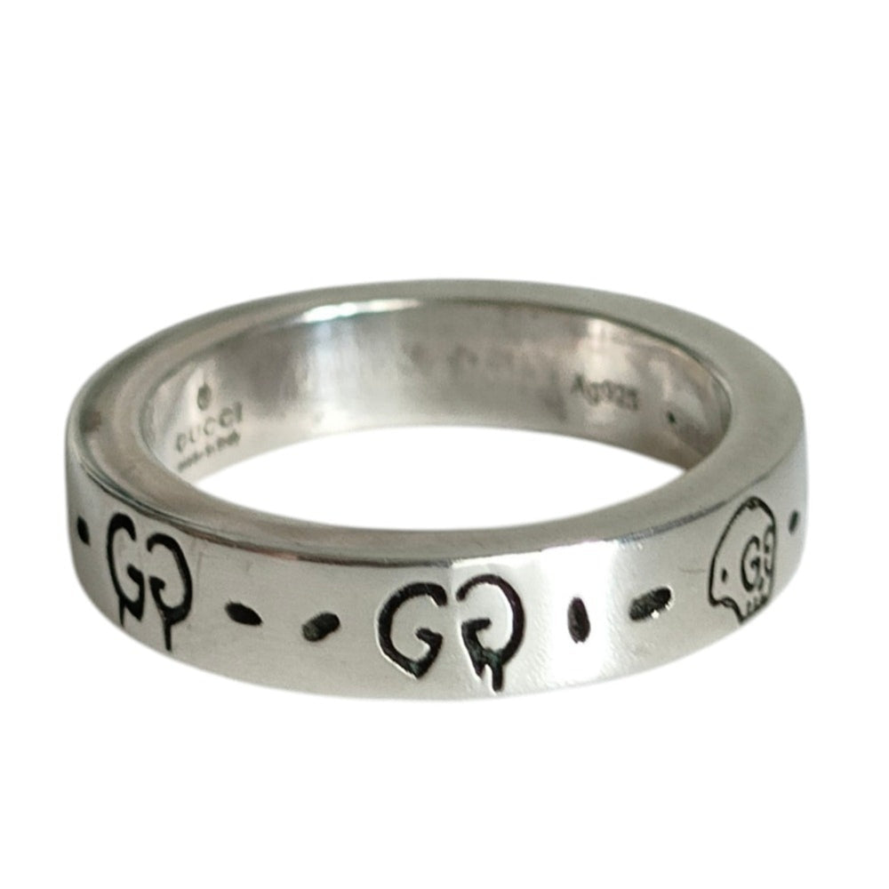 GUCCI 925 Ghost Skull Ring, Silver, Men's and Women's Accessory — Like New