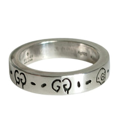 GUCCI 925 Ghost Skull Ring, Silver, Men's and Women's Accessory — Like New
