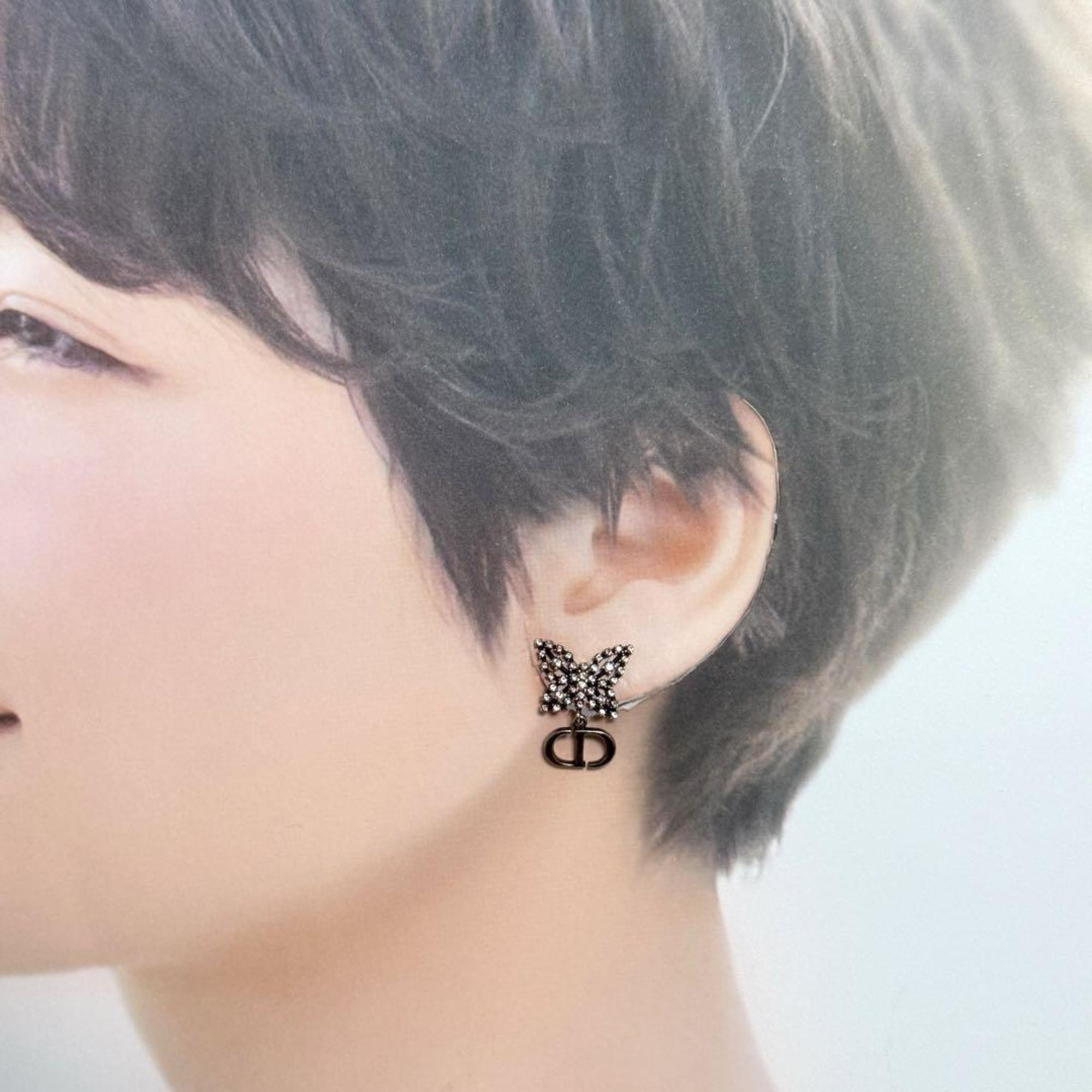 Christian Dior Dior Women's Asymmetrical Earrings Papillon Butterfly — Like New