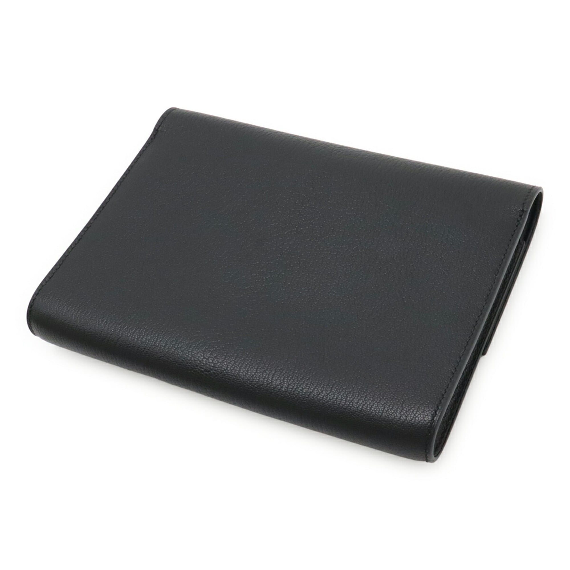HERMES Faco 1938-19 Clutch Bag, Second Chevre Leather, Black, A Stamp, Sale Item — Like New
