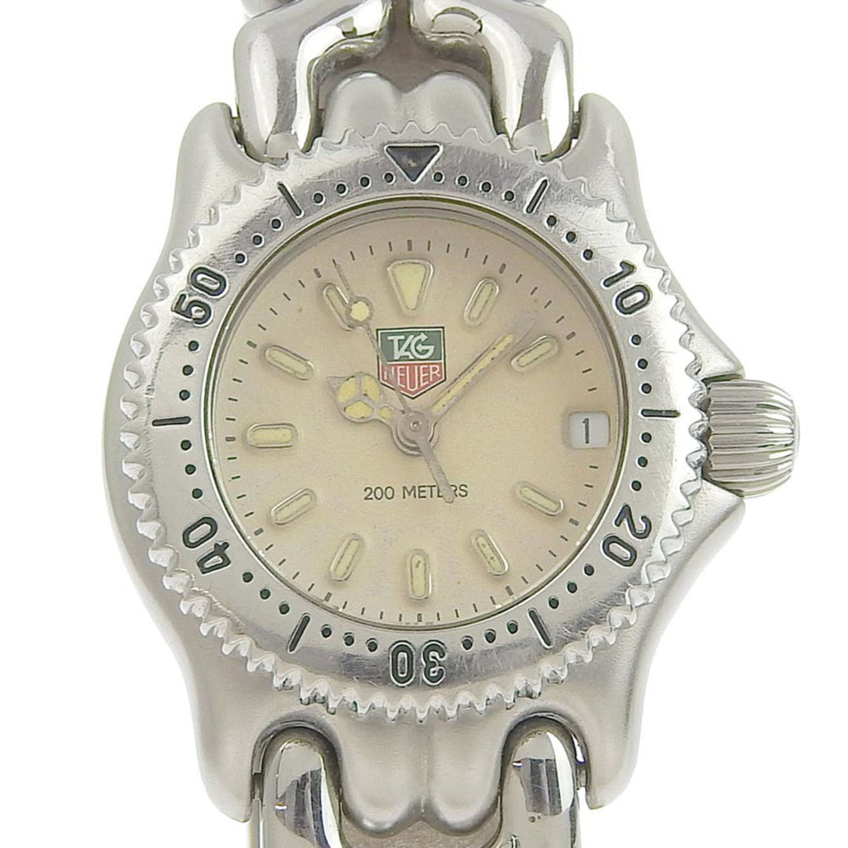 Tag Heuer TAG HEUER Cell Professional Women's Quartz Battery Watch Cream Dial S99 008M — Good