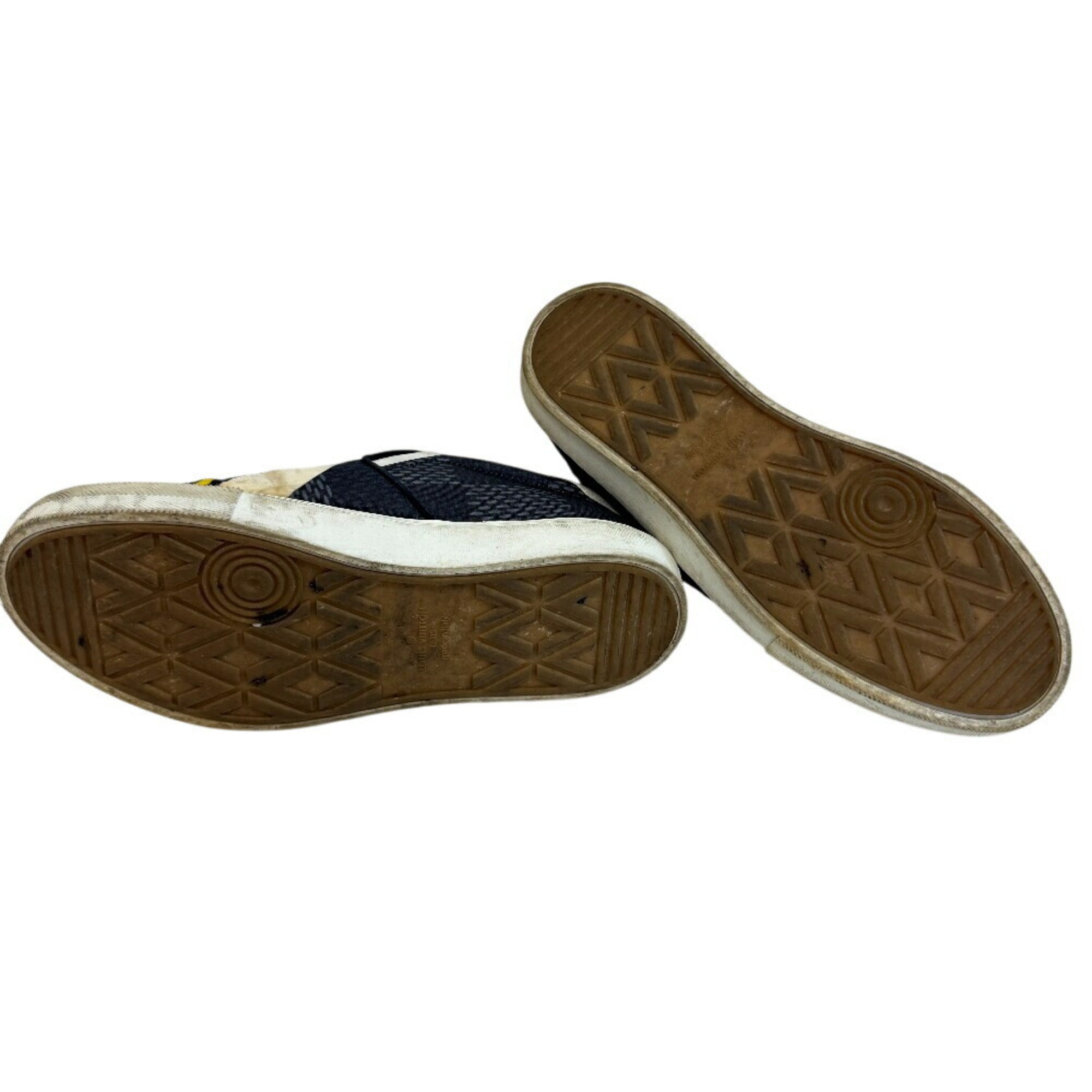 LOUIS VUITTON Louis Vuitton America's Cup 2017 Latitude Sneakers, Navy, Men's, Size 27.5