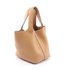 Hermes Picotin Lock PM Handbag, Leather, Taurillon Clemence Women's, Beige — New - Store Return