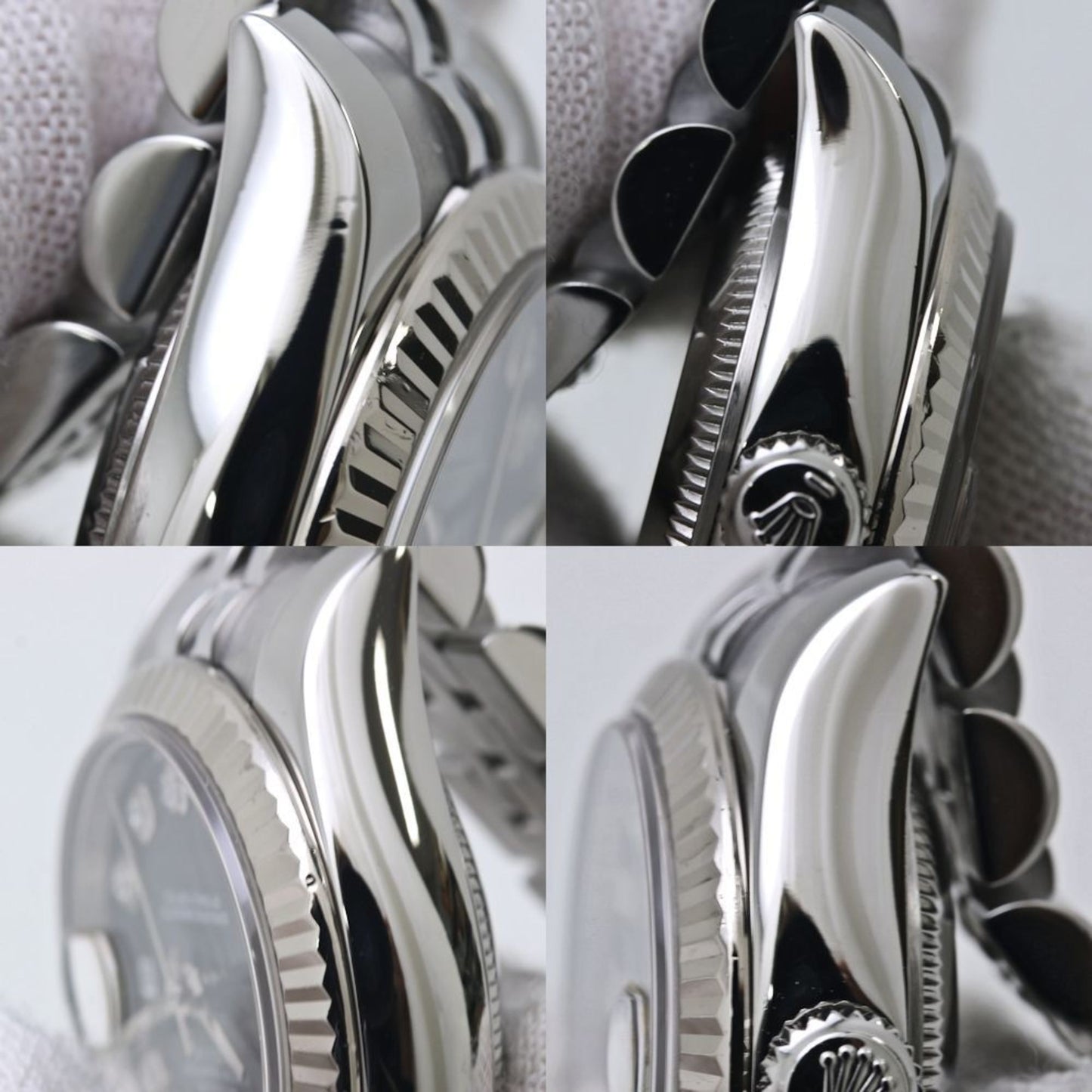 ROLEX Rolex Datejust 10-Piece Diamond Watch 179174G Women's 18K White Gold and Stainless Steel 40126