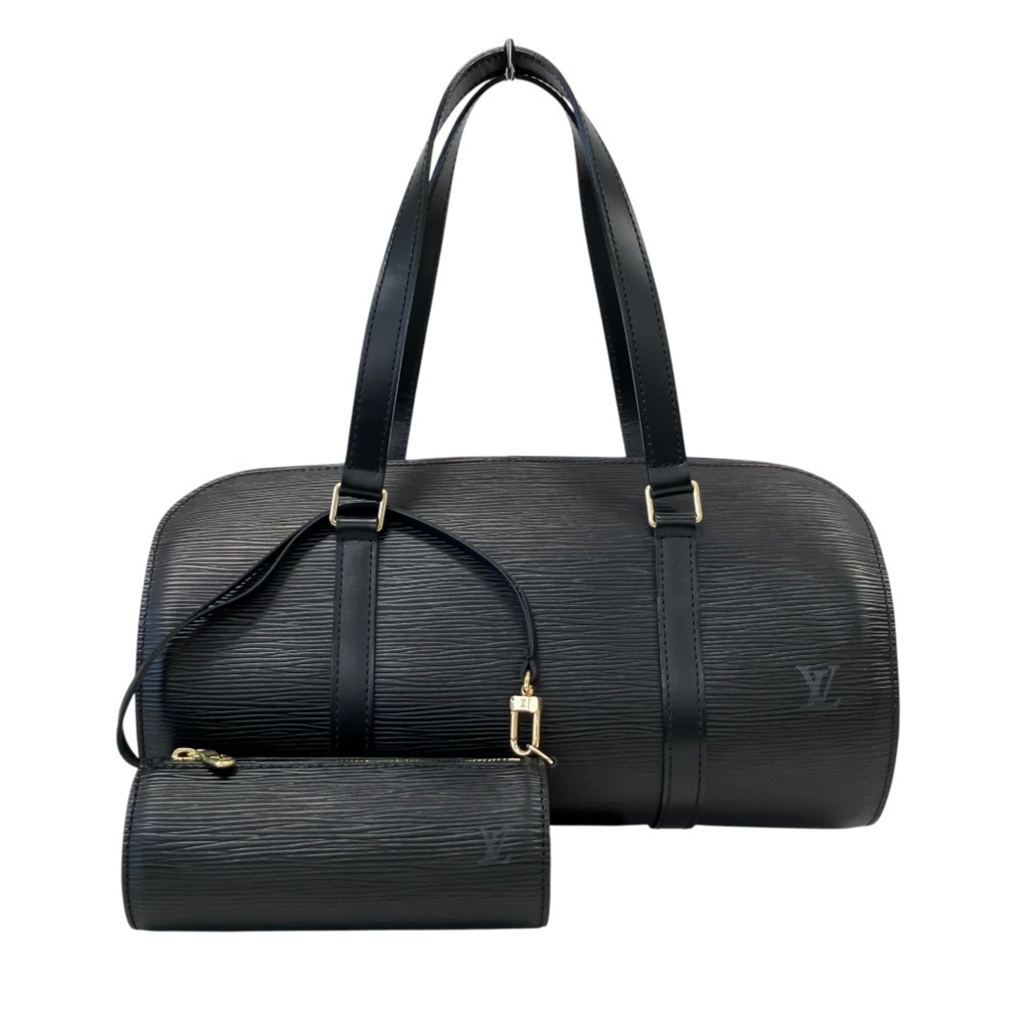 Louis Vuitton Soufflot Epi Leather Roll Boston Bag M52222 Noir (Women's) — Like New