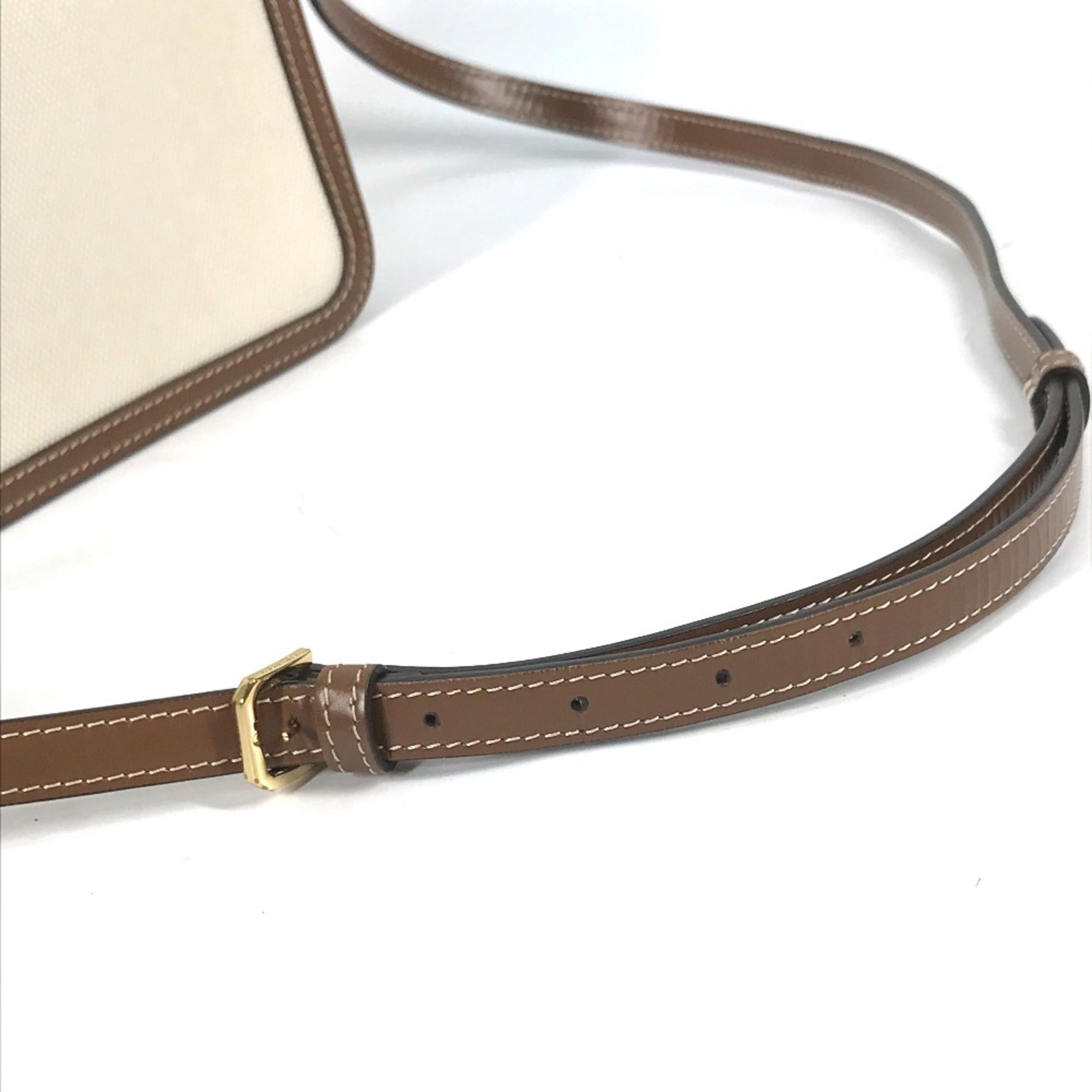 Burberry 8039365 Bag 2WAY bag Clutch bag Crossbody Shoulder Bag Beige Brown — Like New