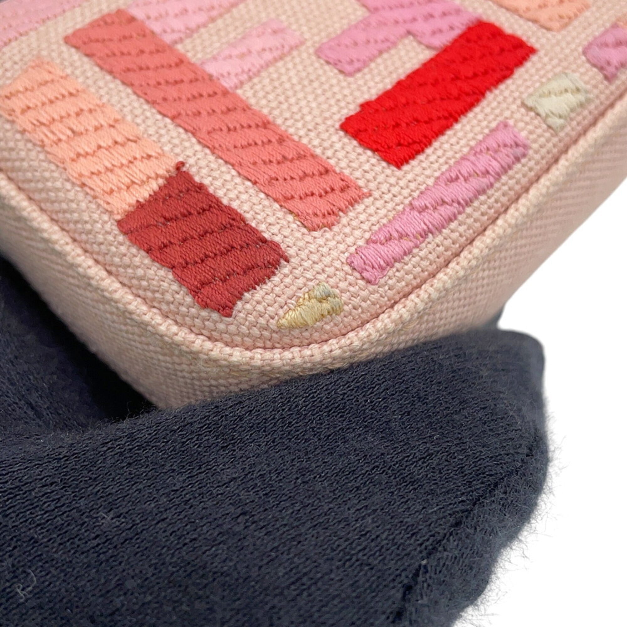 Fendi accessory bag charm Nano Baguette canvas 7AR844 FENDI — Like New