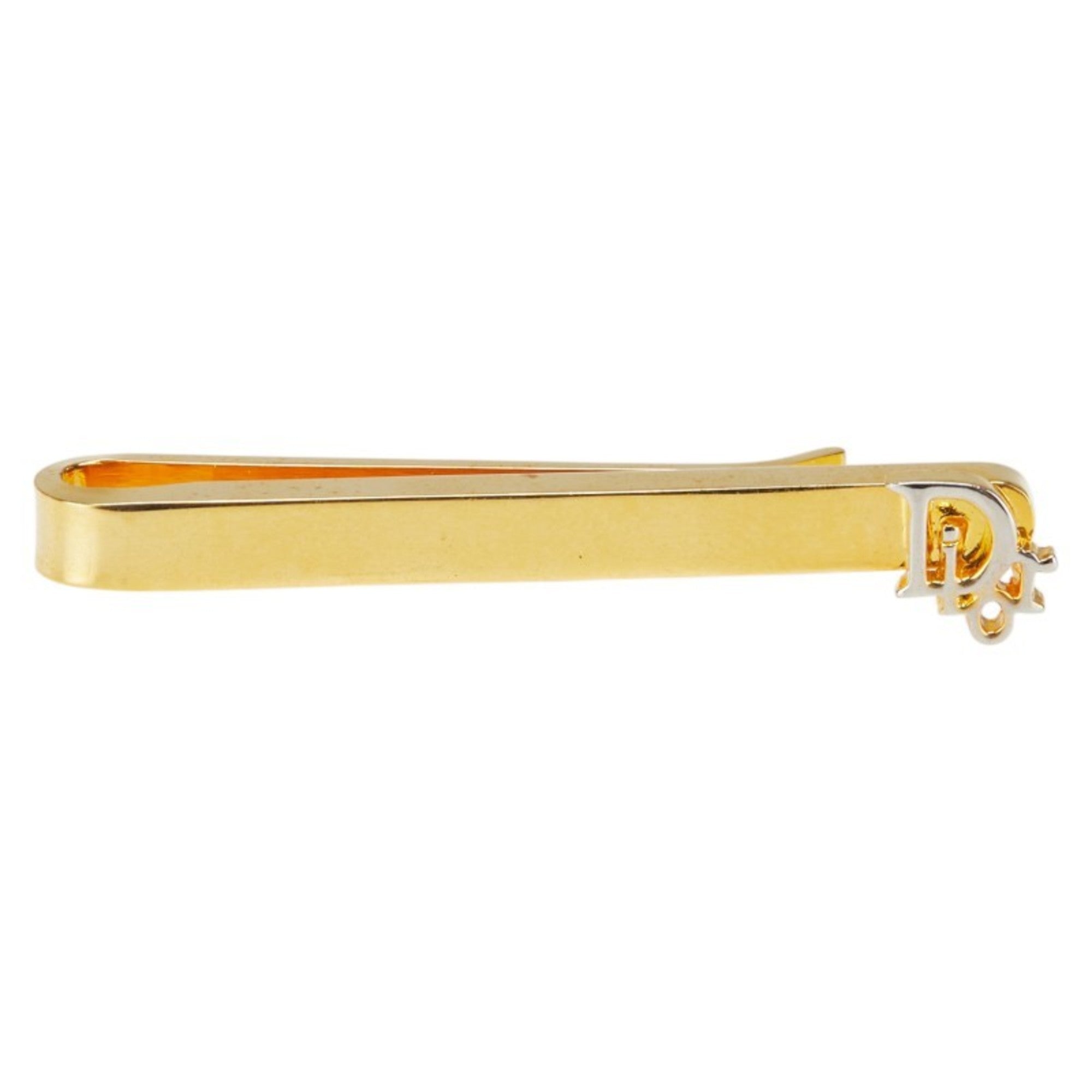 Christian Dior Dior logo tie pin, gold plated, for men.