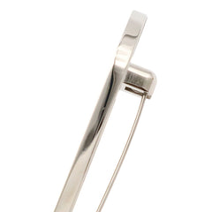 HERMES Chaine d'Ancre pin brooch, Veau Epsom leather, metal, black — Like New