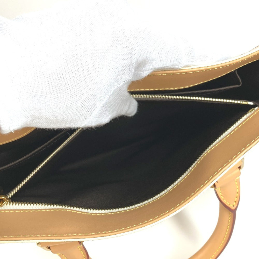 LOUIS VUITTON M24859 Monogram Craggy Sac Plat Tote Bag Vertical Handbag Men's Women's Beige Like New — Like New
