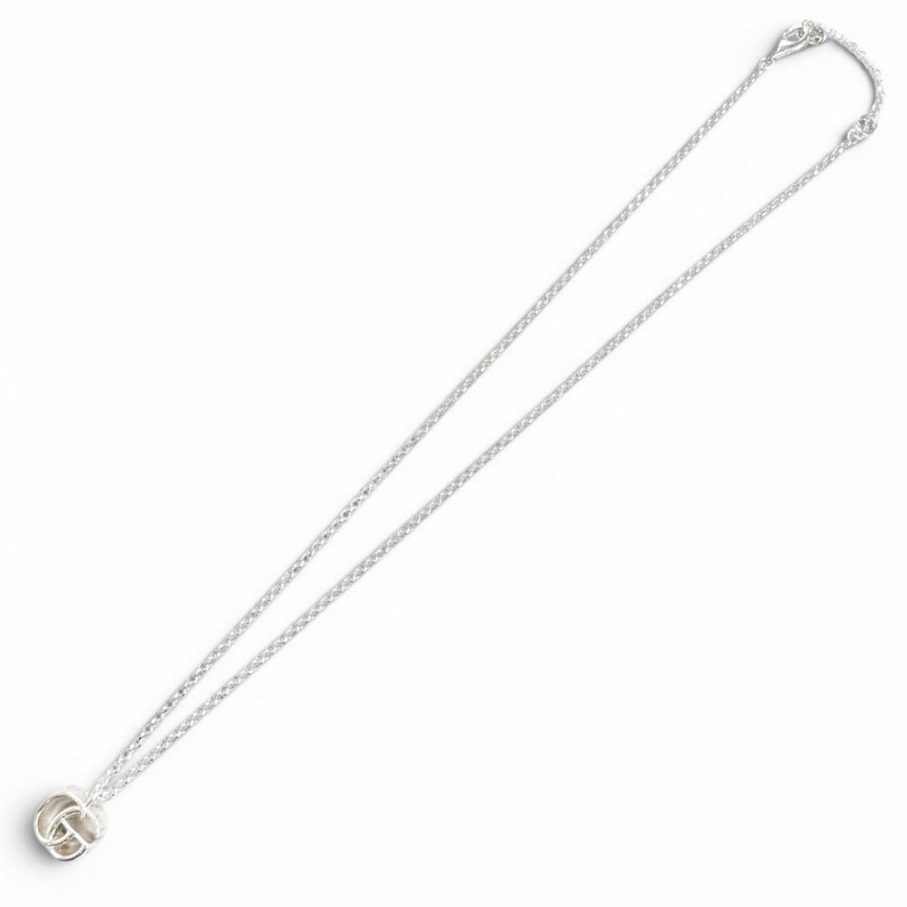 GUCCI 770724 Double G Necklace, 925 Sterling Silver, Weight 5.4g, Women's, Comes with Box and Dust Bag, Very Popular, Highly Recommended! — Like New
