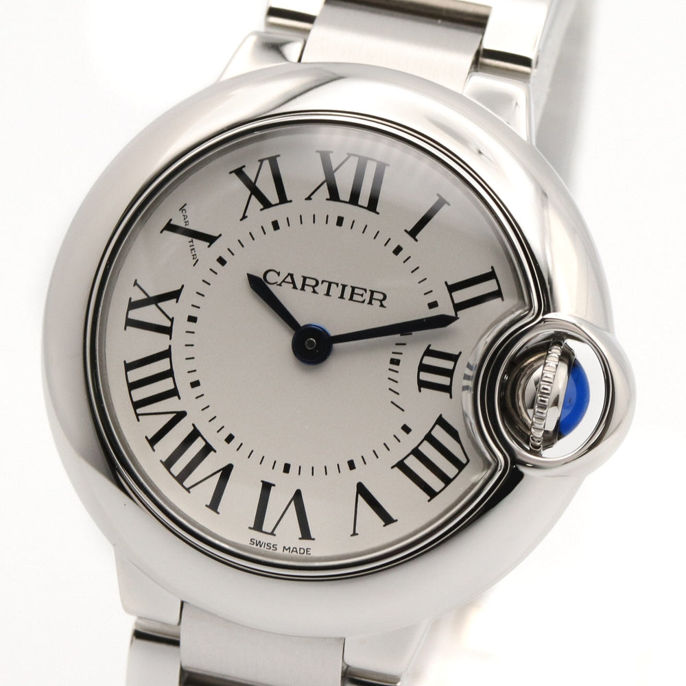 Cartier Ballon Bleu SM Watch, Stainless Steel, Ladies, Silver Tone, W69010Z4 — Very Good