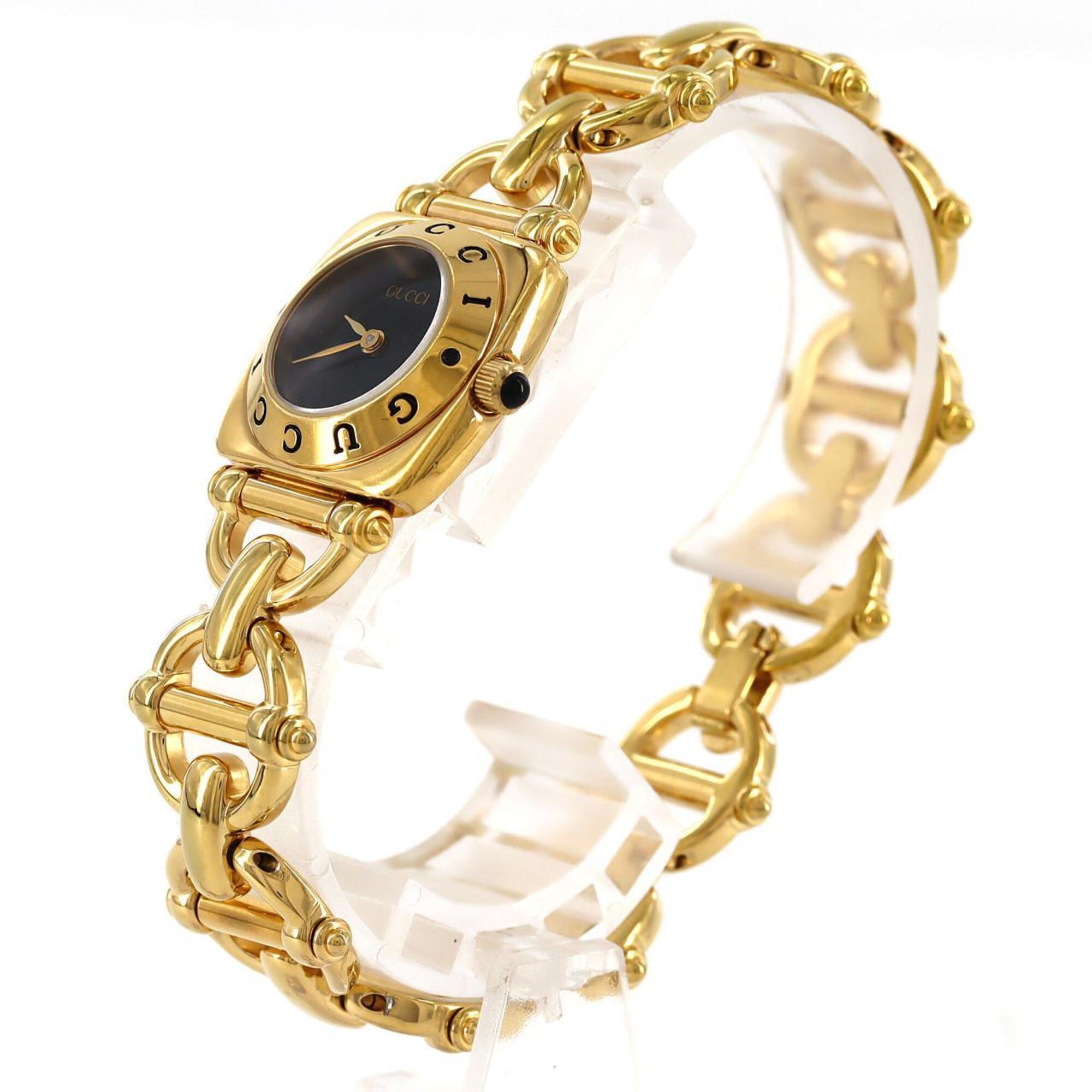 Gucci Horsebit 6400L GP Quartz Watch — Good