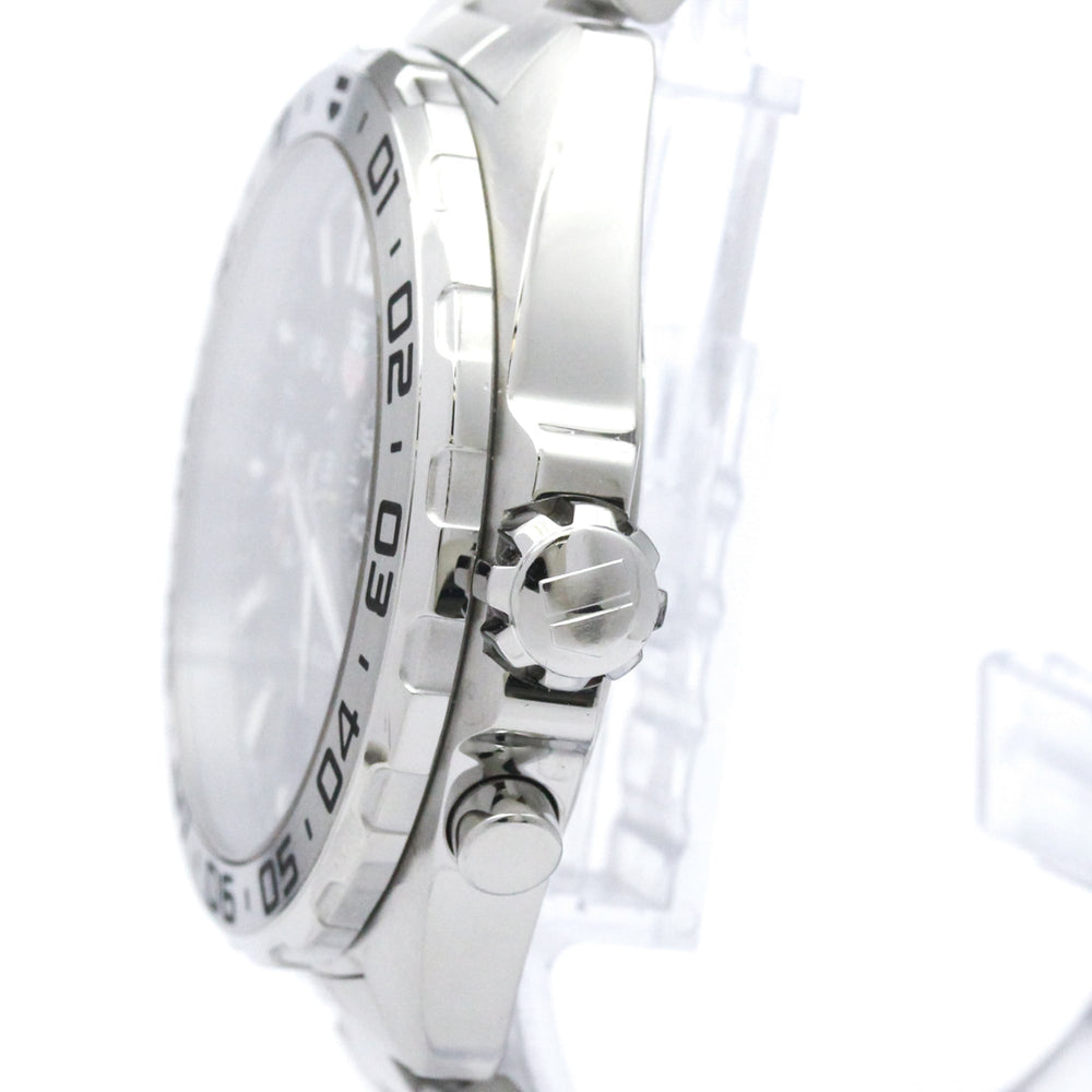 TAG HEUER Formula 1 Alarm Steel Quartz Mens Watch WAZ111A Polished — Very Good